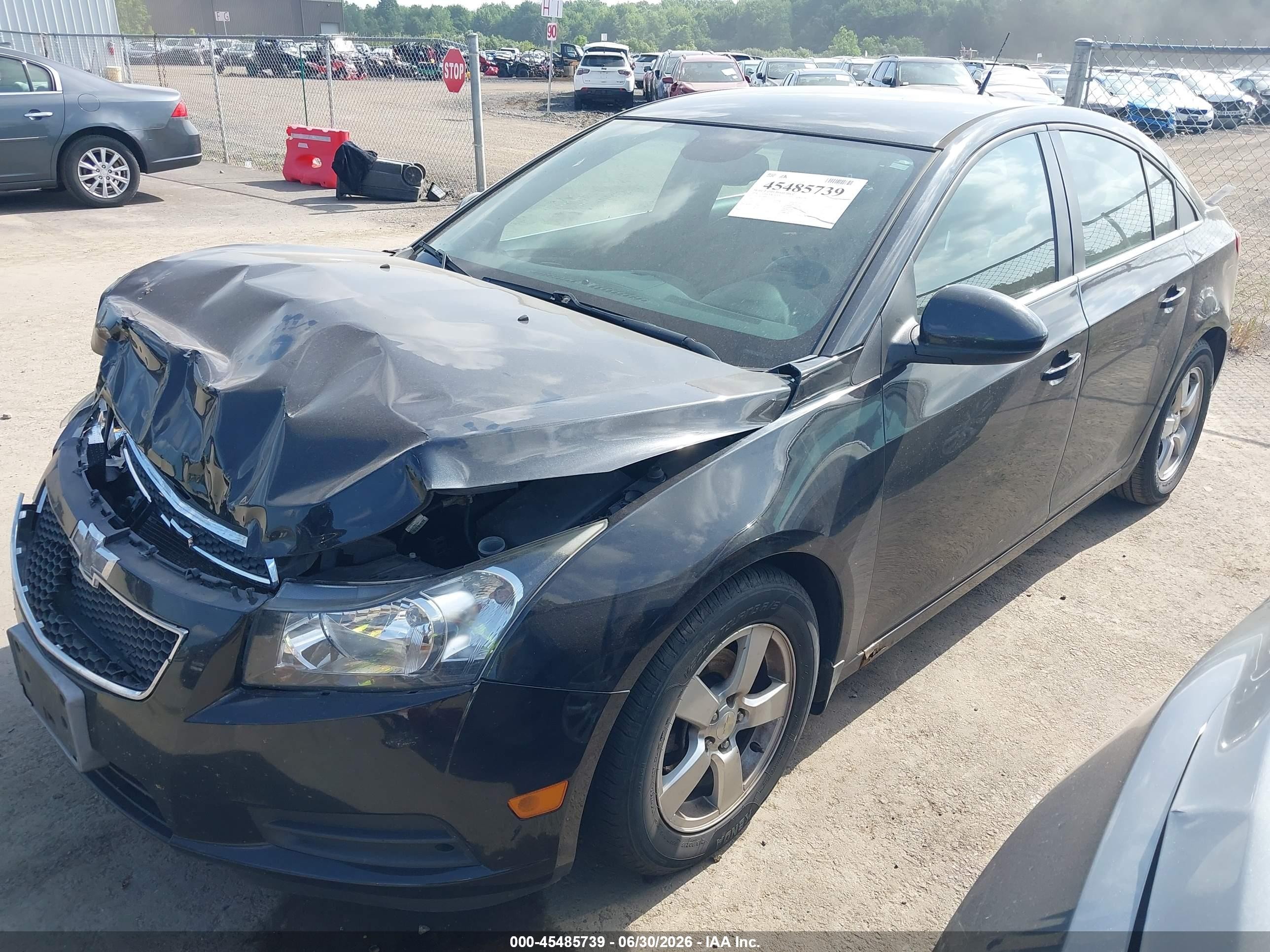 2014 Chevrolet Cruze 1lt Auto Черный vin: 1G1PC5SB9E7435334