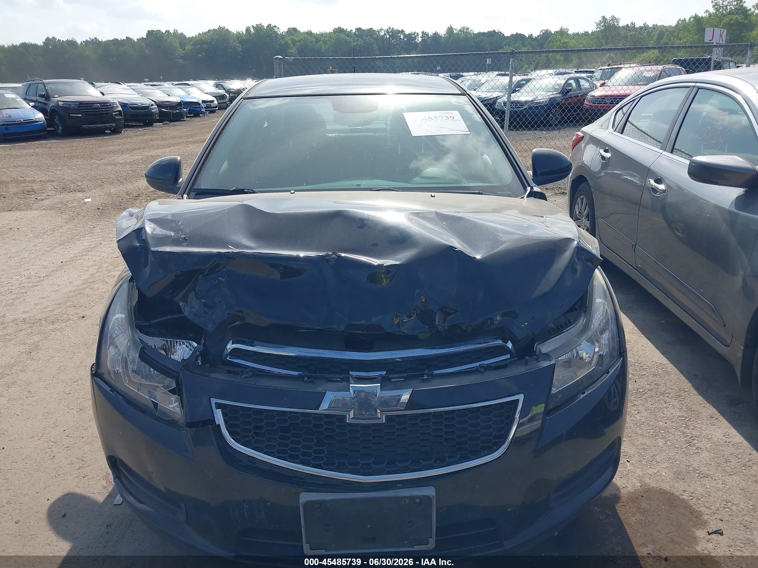 2014 Chevrolet Cruze 1lt Auto Черный vin: 1G1PC5SB9E7435334