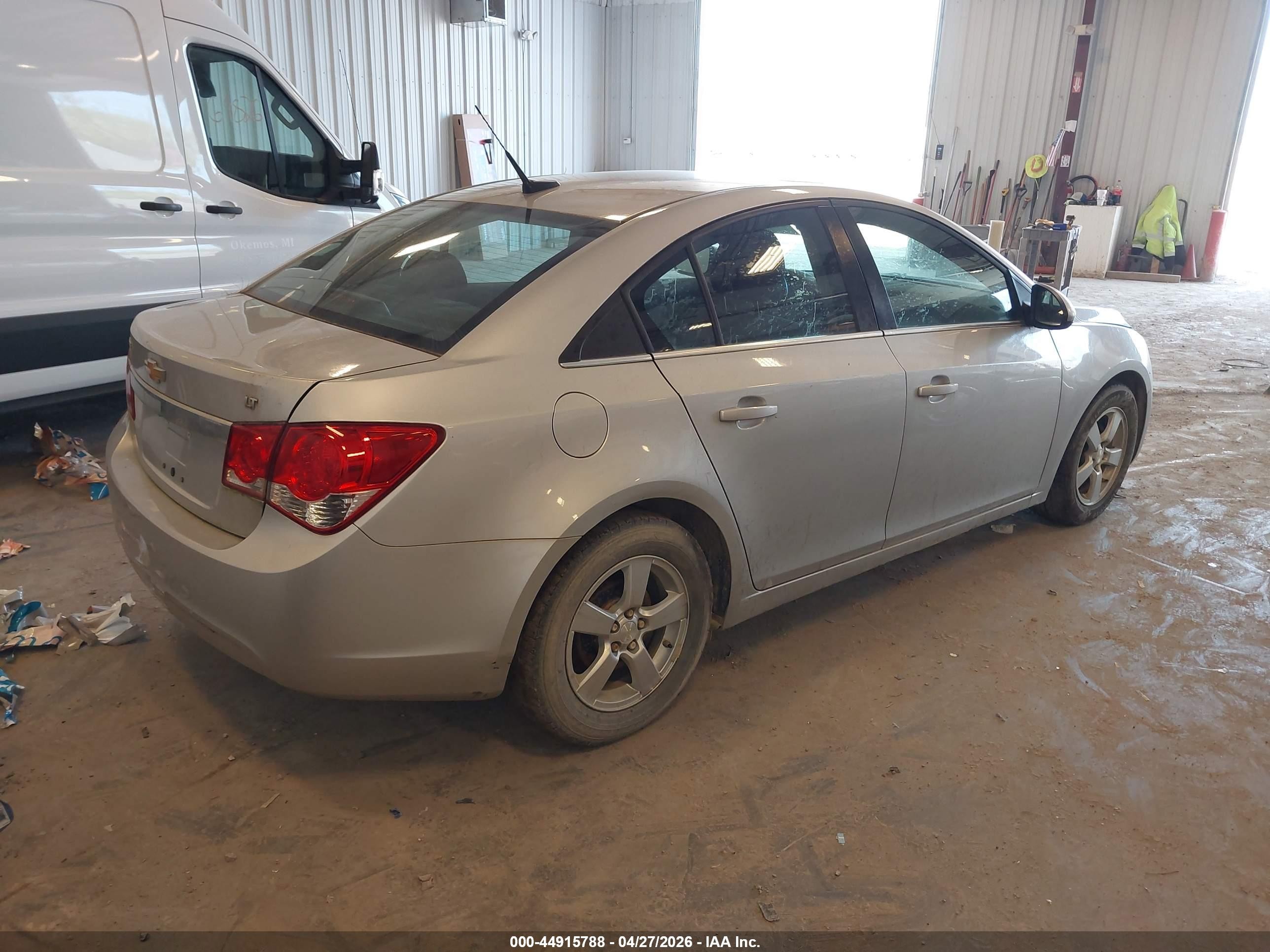 2014 Chevrolet Cruze 1lt Auto Silver vin: 1G1PC5SB9E7451016