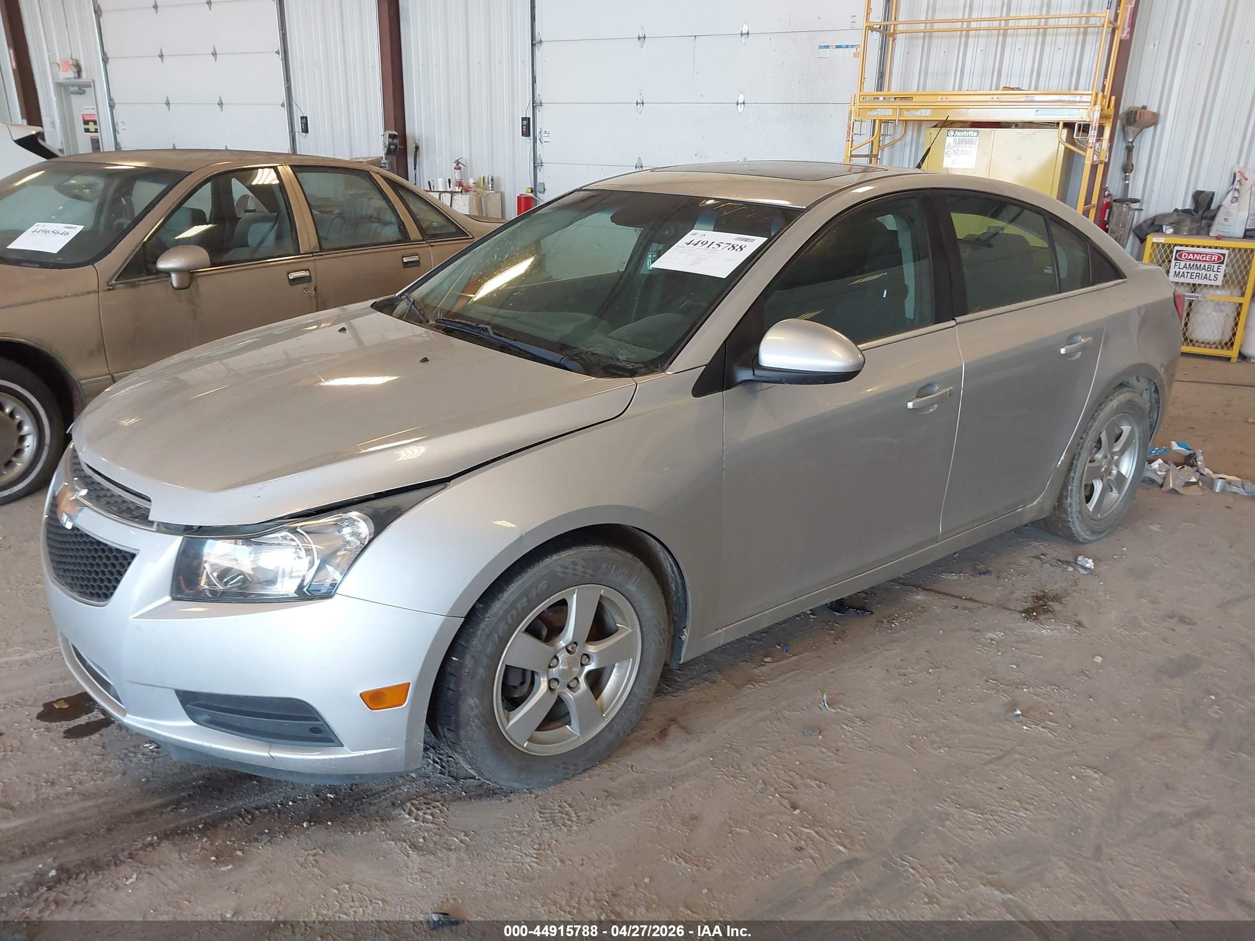 2014 Chevrolet Cruze 1lt Auto Silver vin: 1G1PC5SB9E7451016