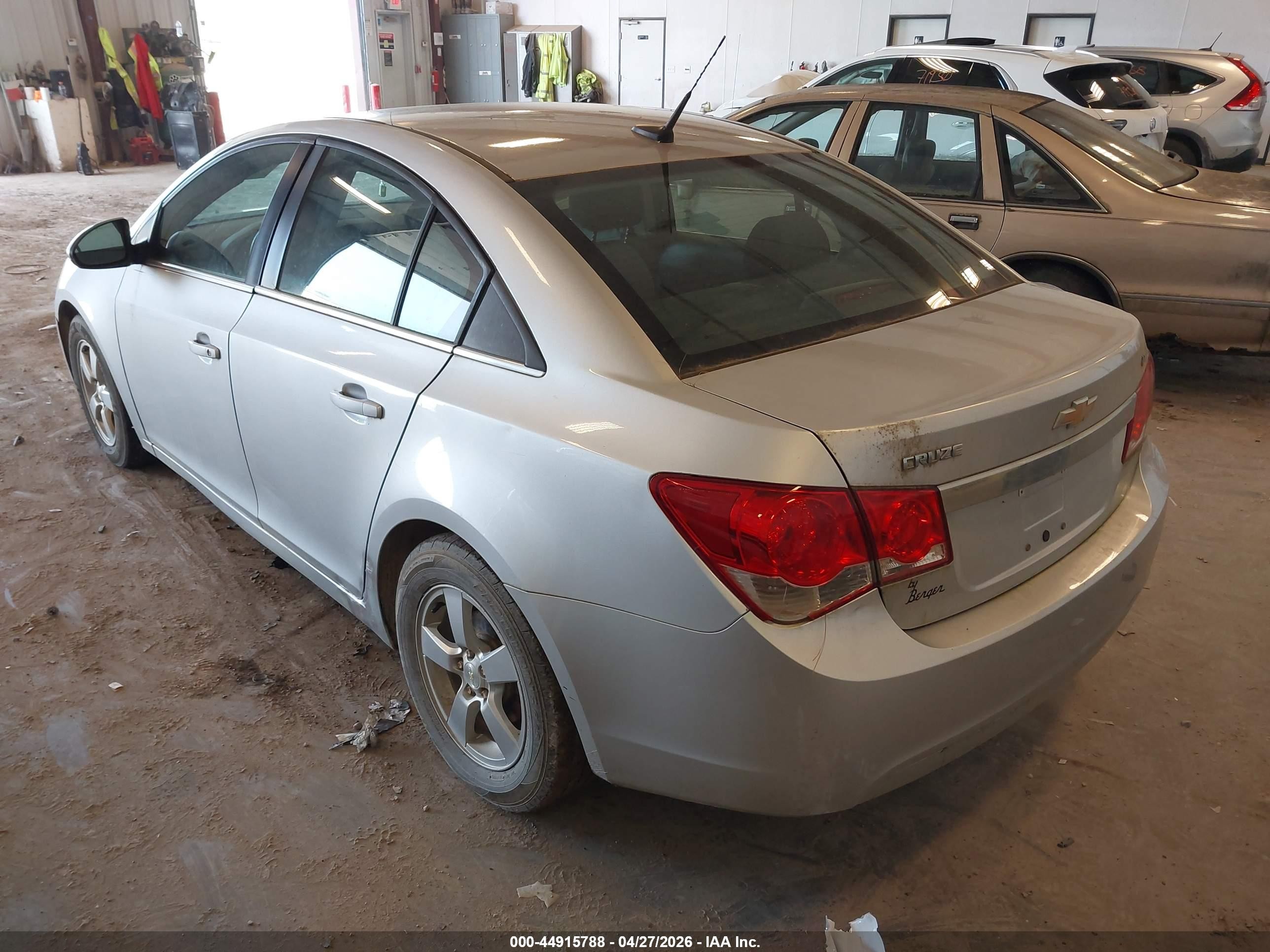 2014 Chevrolet Cruze 1lt Auto Silver vin: 1G1PC5SB9E7451016