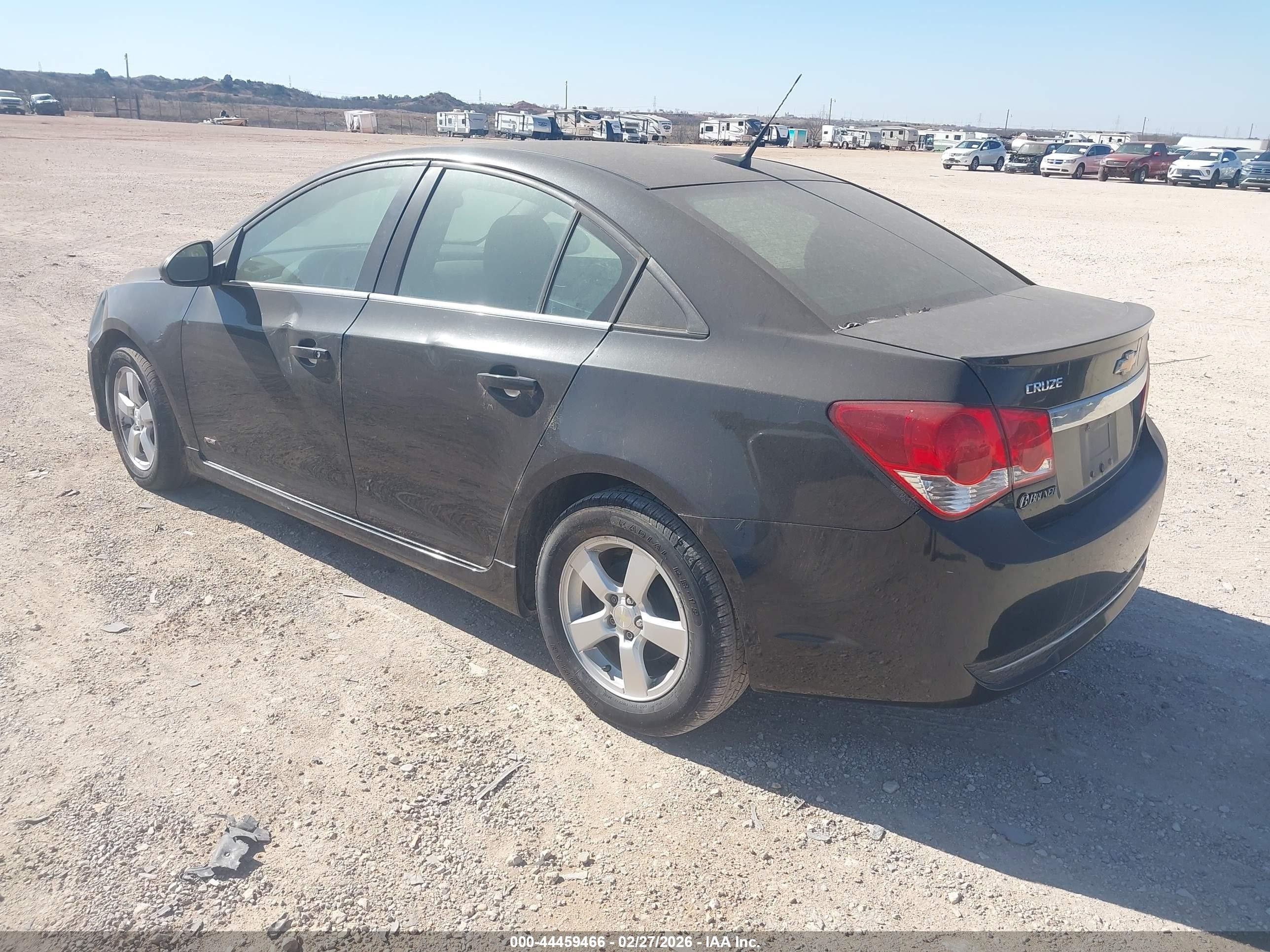 2014 Chevrolet Cruze 1lt Auto Black vin: 1G1PC5SB9E7451680
