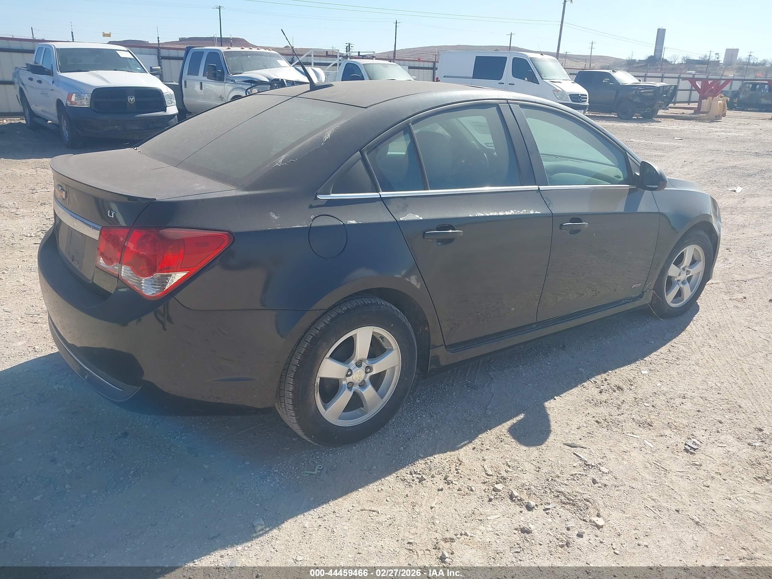2014 Chevrolet Cruze 1lt Auto Black vin: 1G1PC5SB9E7451680
