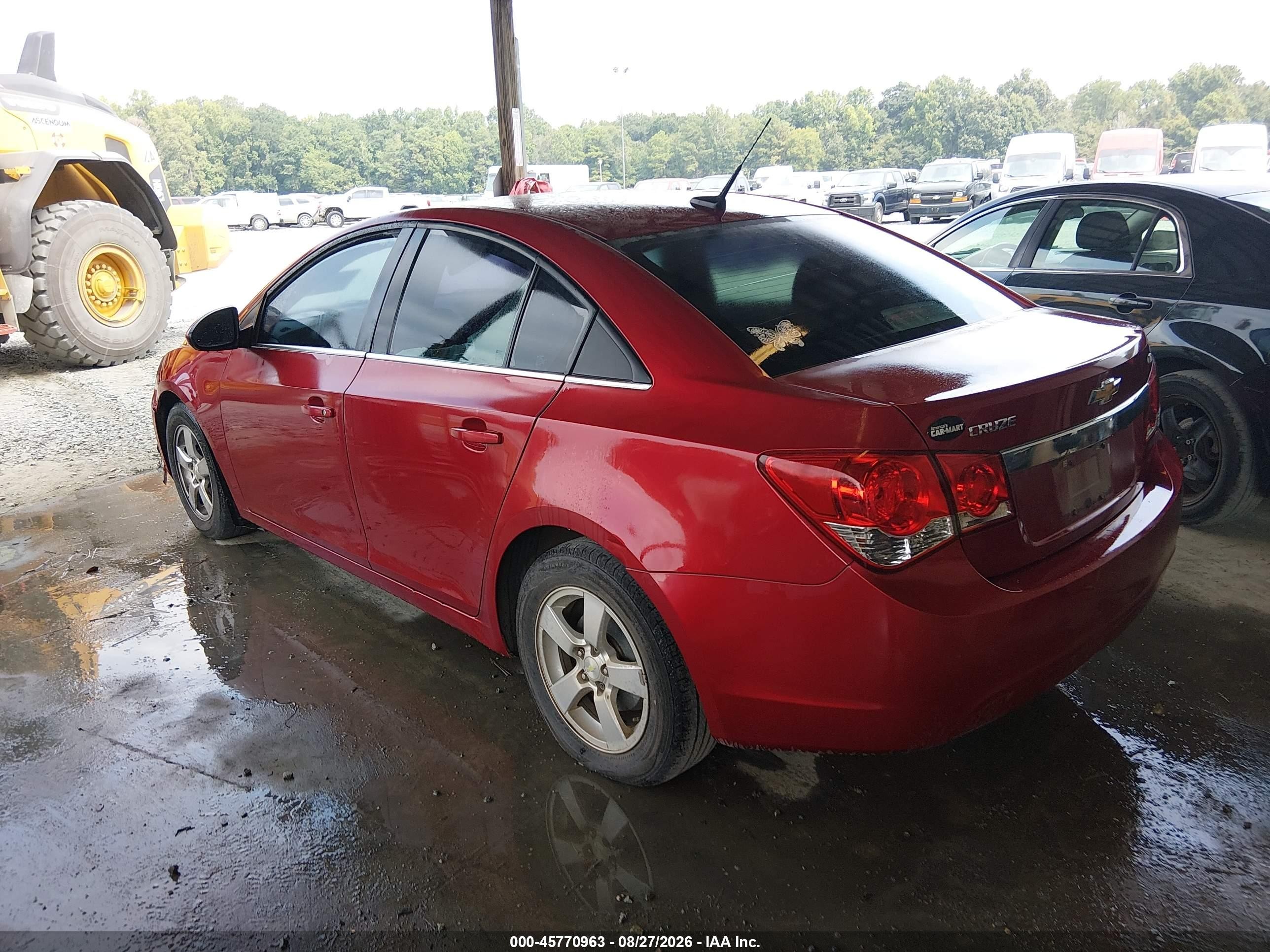 2014 Chevrolet Cruze 1lt Auto Красный vin: 1G1PC5SB9E7461691