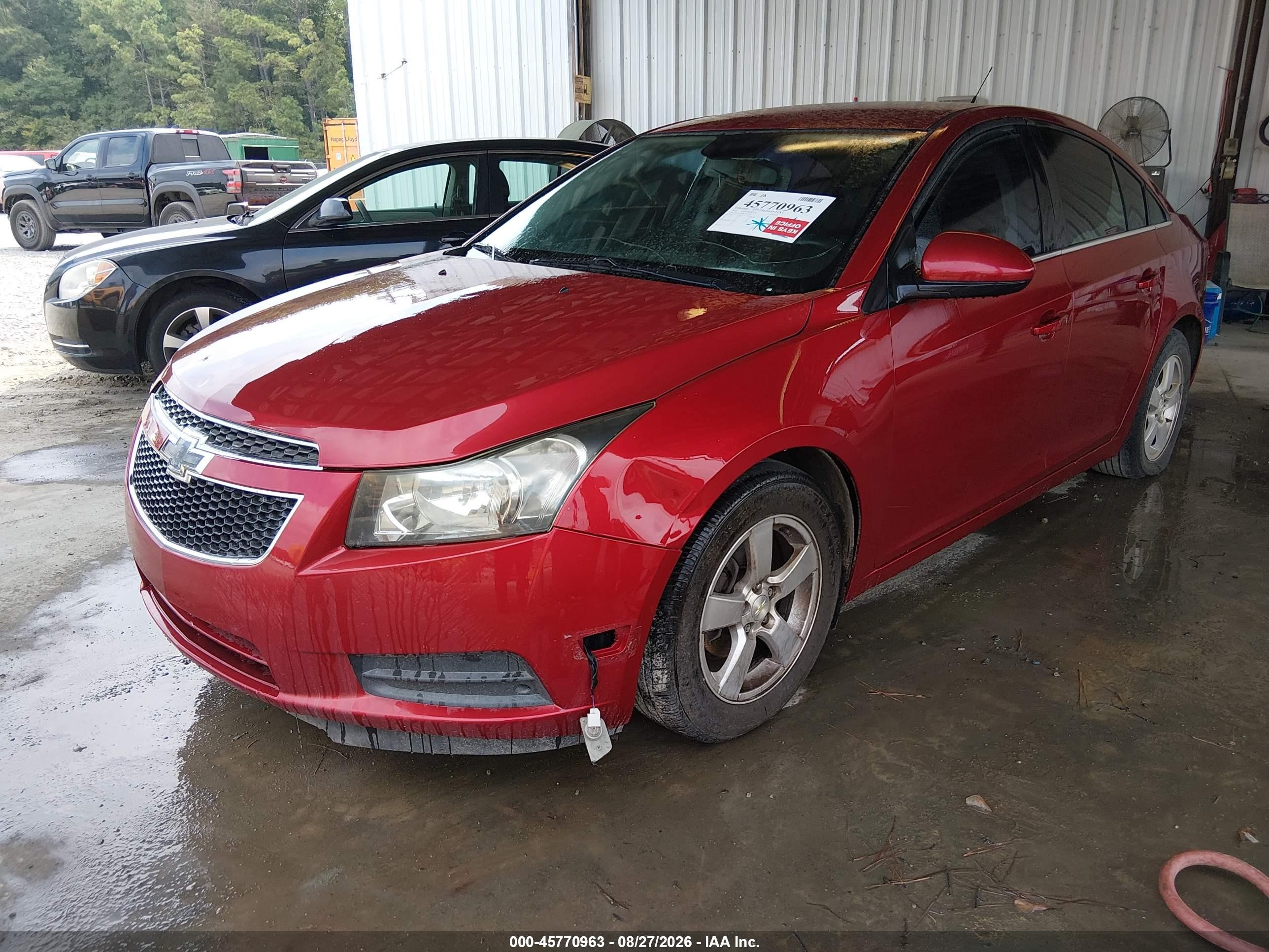 2014 Chevrolet Cruze 1lt Auto Красный vin: 1G1PC5SB9E7461691