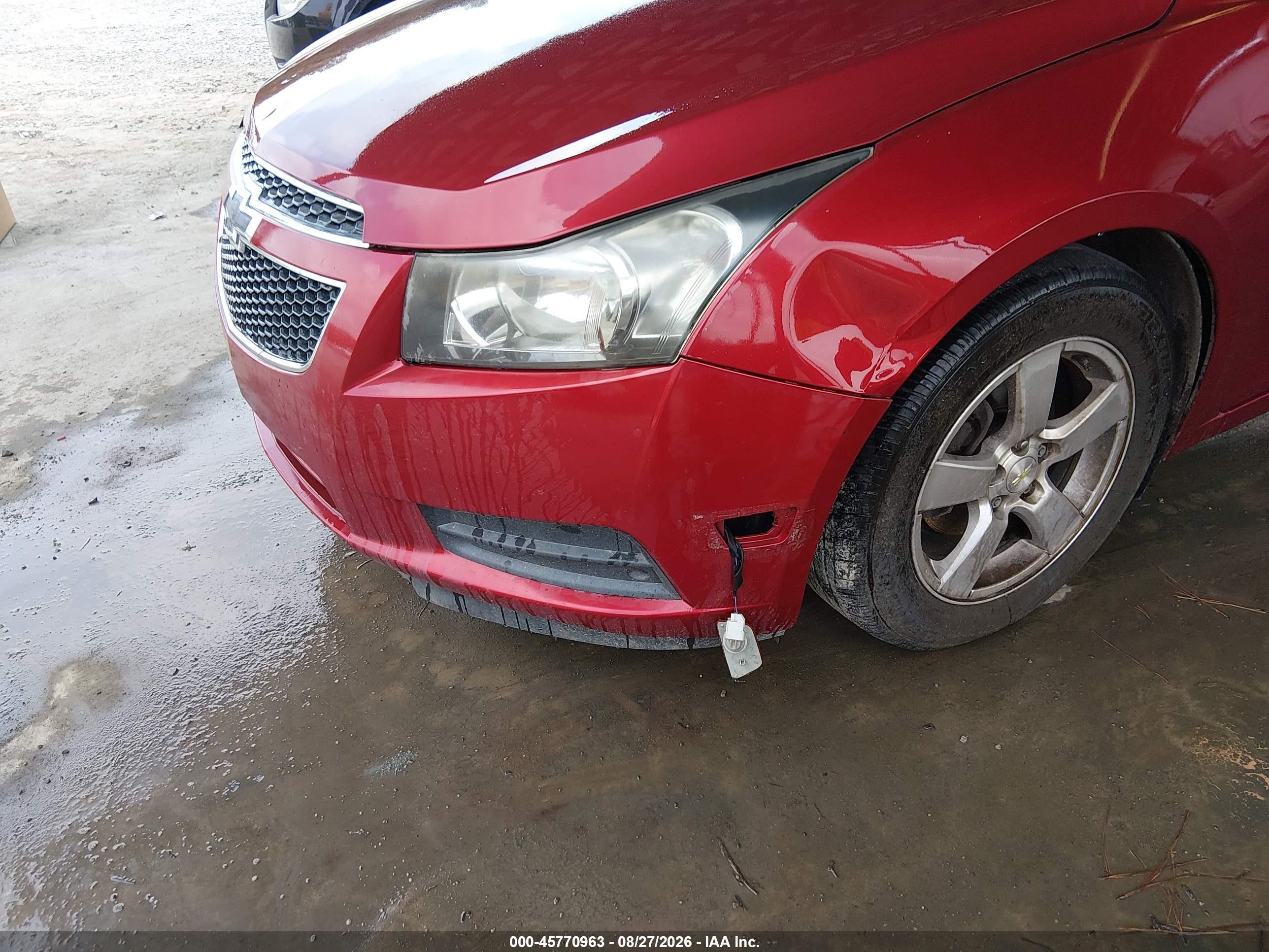 2014 Chevrolet Cruze 1lt Auto Красный vin: 1G1PC5SB9E7461691