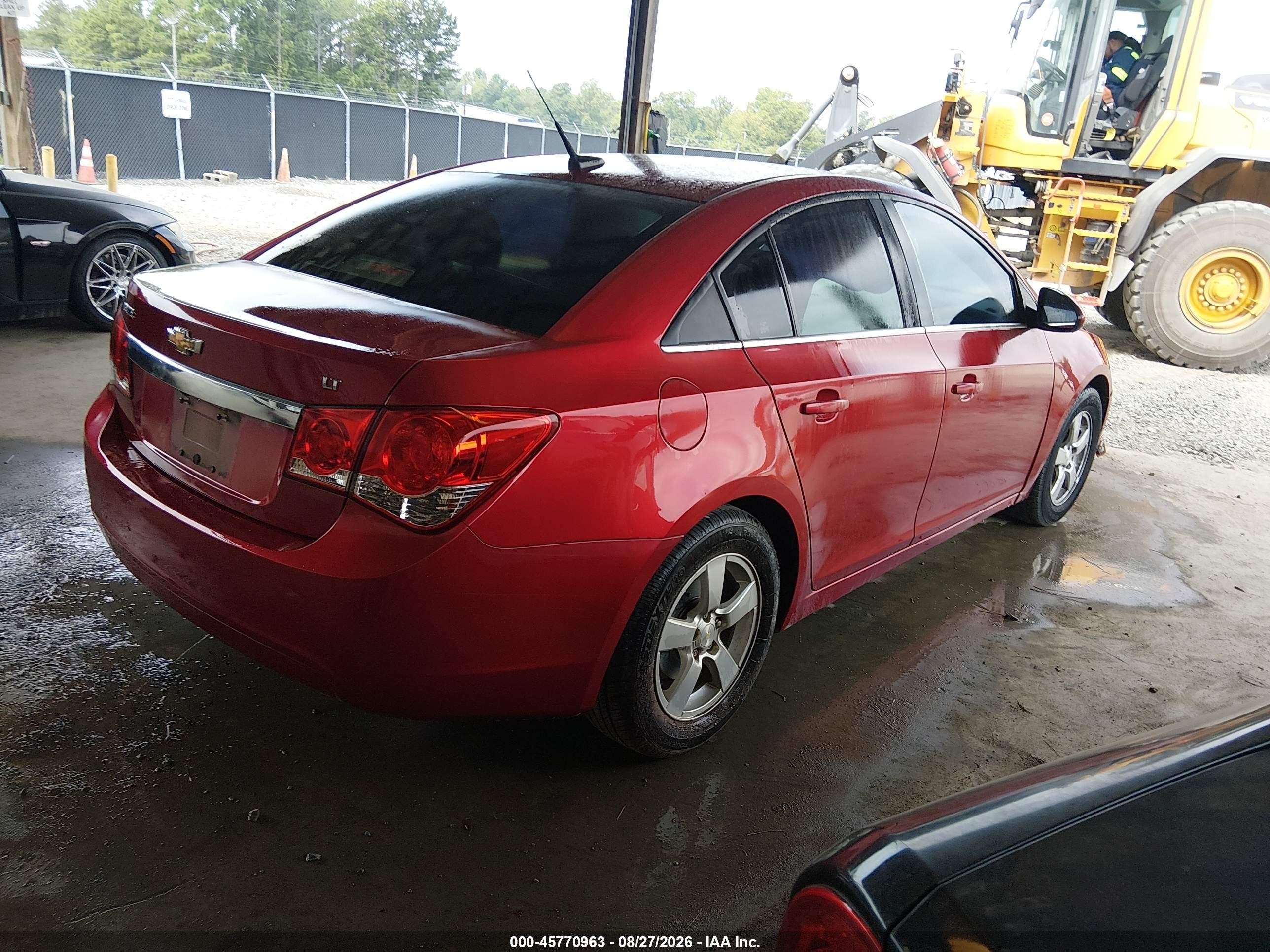 2014 Chevrolet Cruze 1lt Auto Красный vin: 1G1PC5SB9E7461691