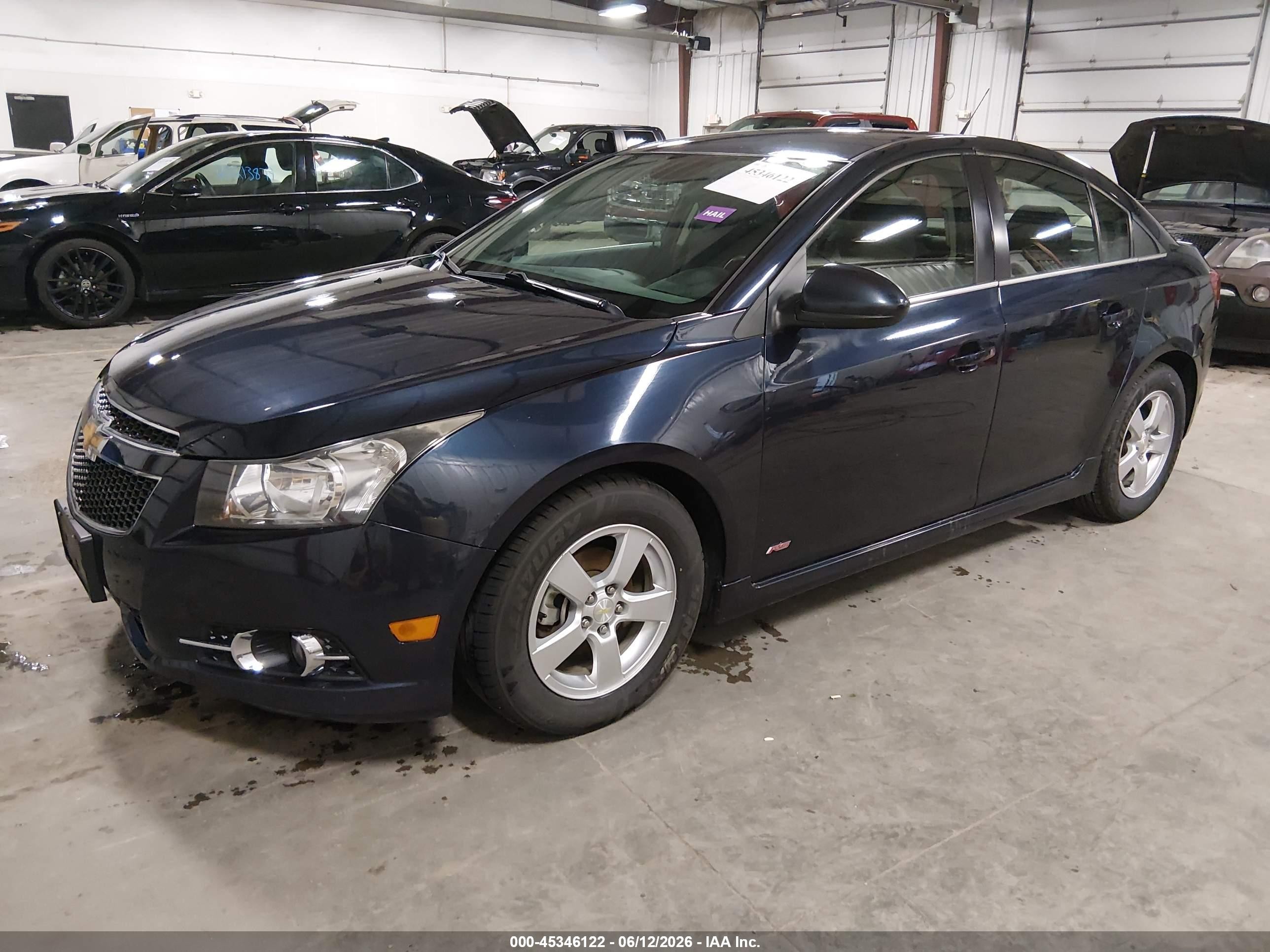 2014 Chevrolet Cruze 1lt Auto Dark Blue vin: 1G1PC5SB9E7473999