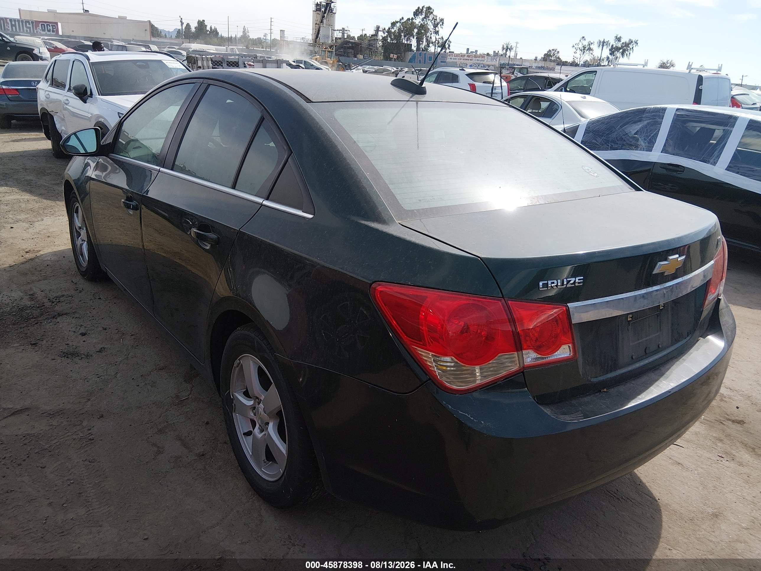 2015 Chevrolet Cruze 1lt Auto Green vin: 1G1PC5SB9F7127601