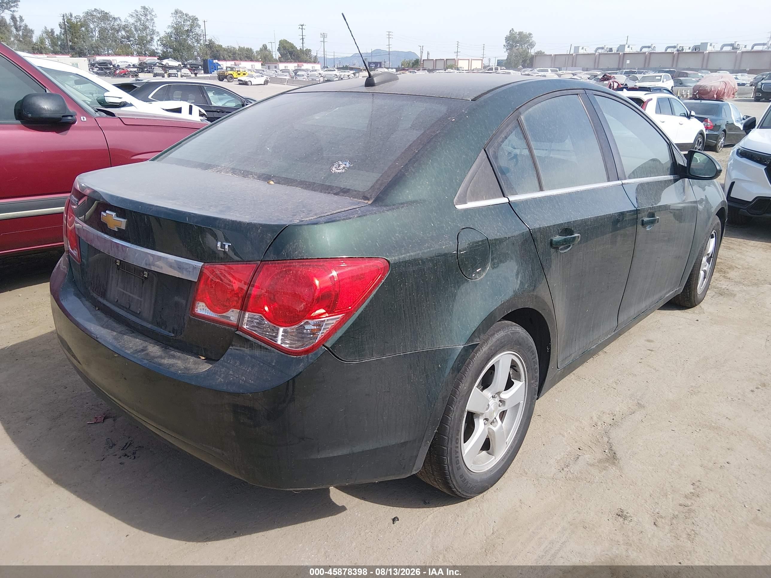 2015 Chevrolet Cruze 1lt Auto Green vin: 1G1PC5SB9F7127601