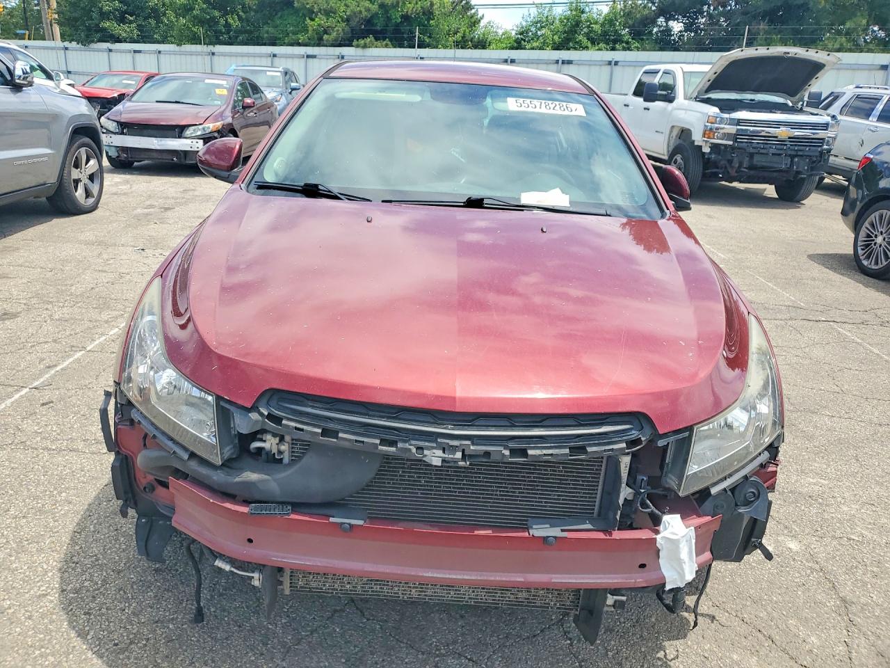 2015 Chevrolet Cruze Lt Red vin: 1G1PC5SB9F7140994
