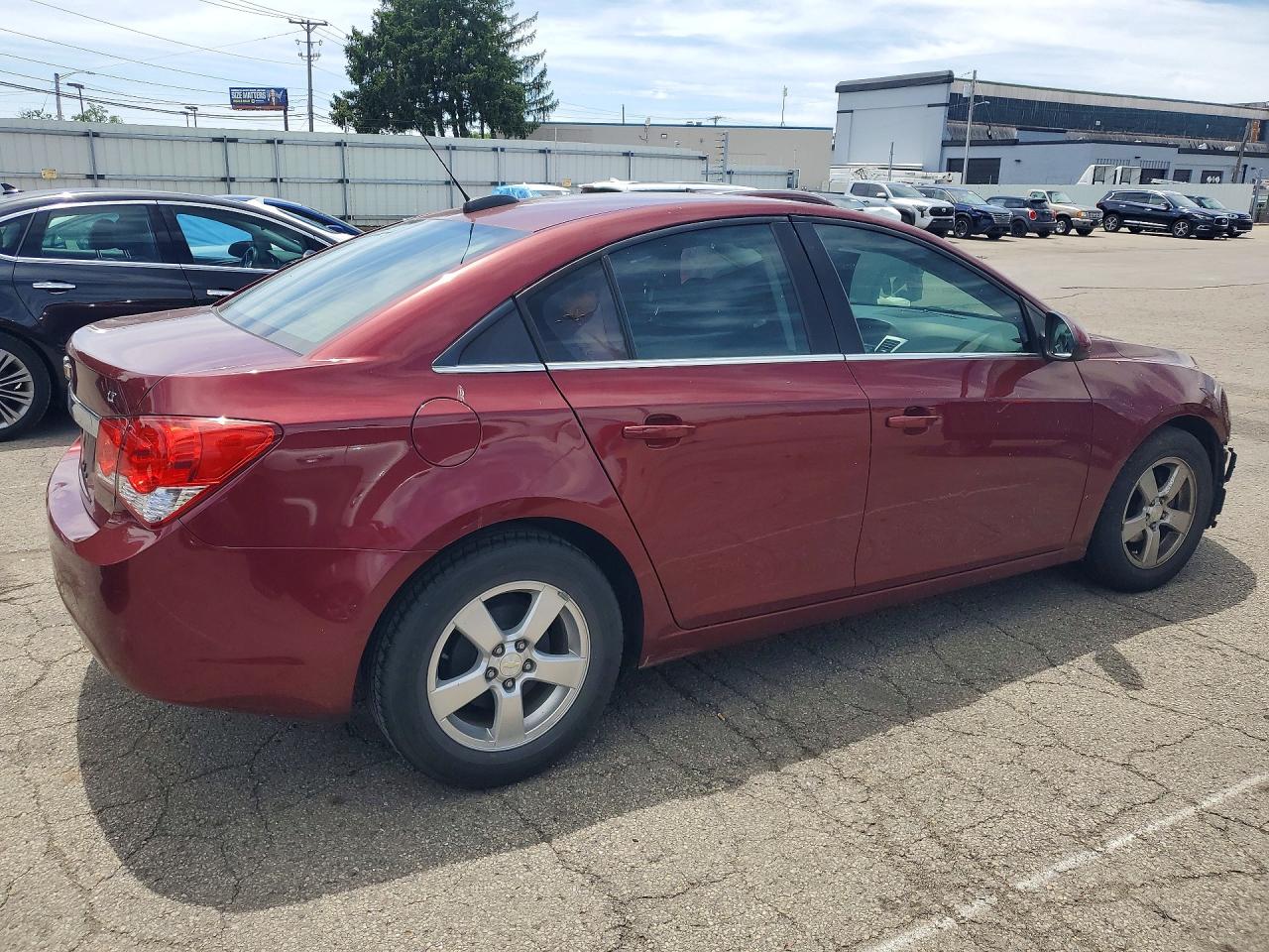 2015 Chevrolet Cruze Lt Red vin: 1G1PC5SB9F7140994