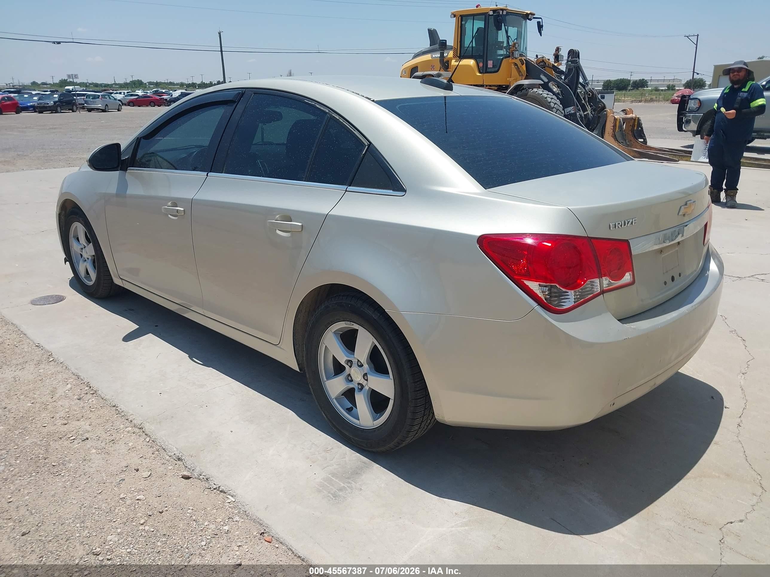 2015 Chevrolet Cruze 1lt Auto Silver vin: 1G1PC5SB9F7141188