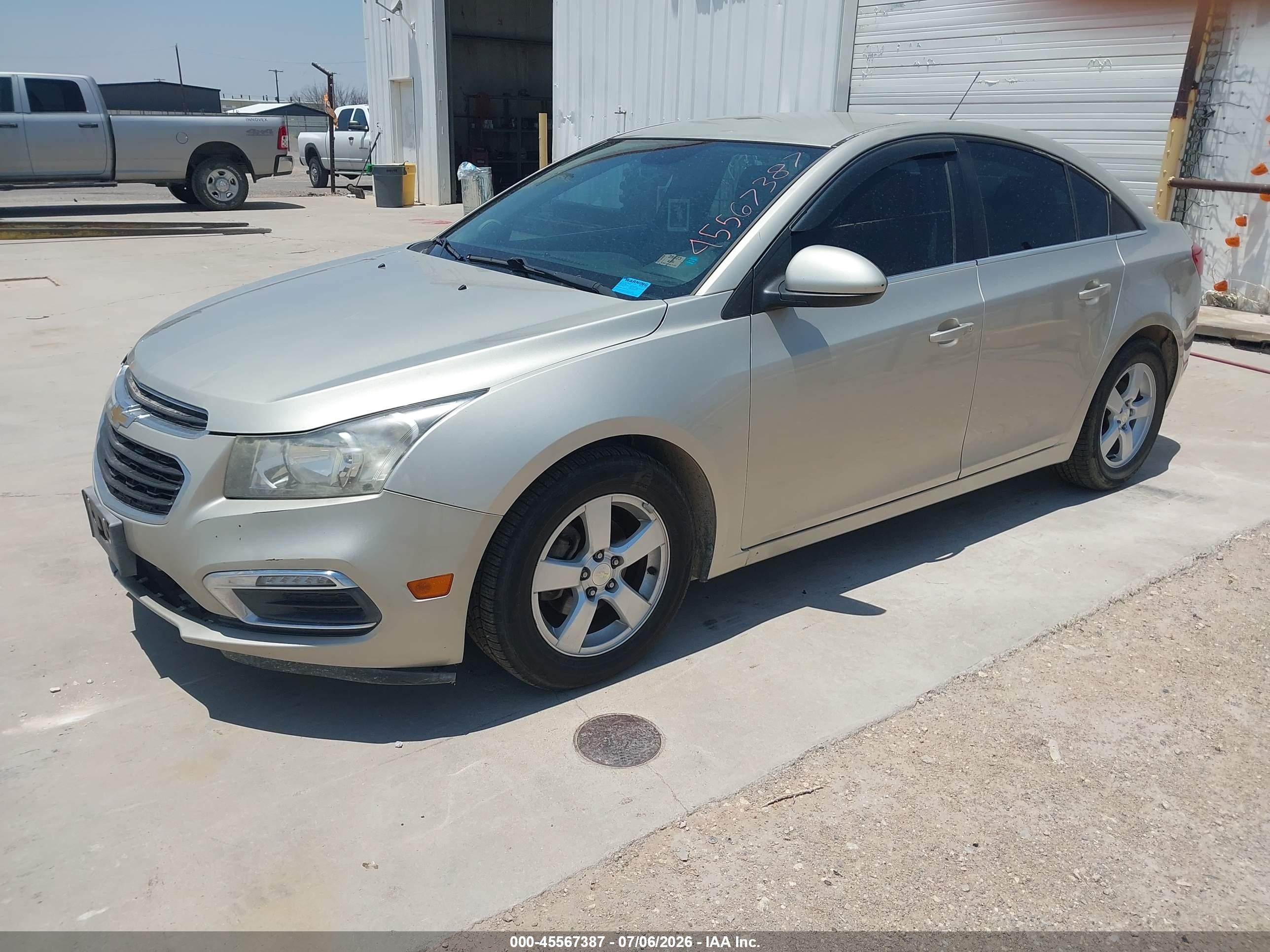 2015 Chevrolet Cruze 1lt Auto Silver vin: 1G1PC5SB9F7141188