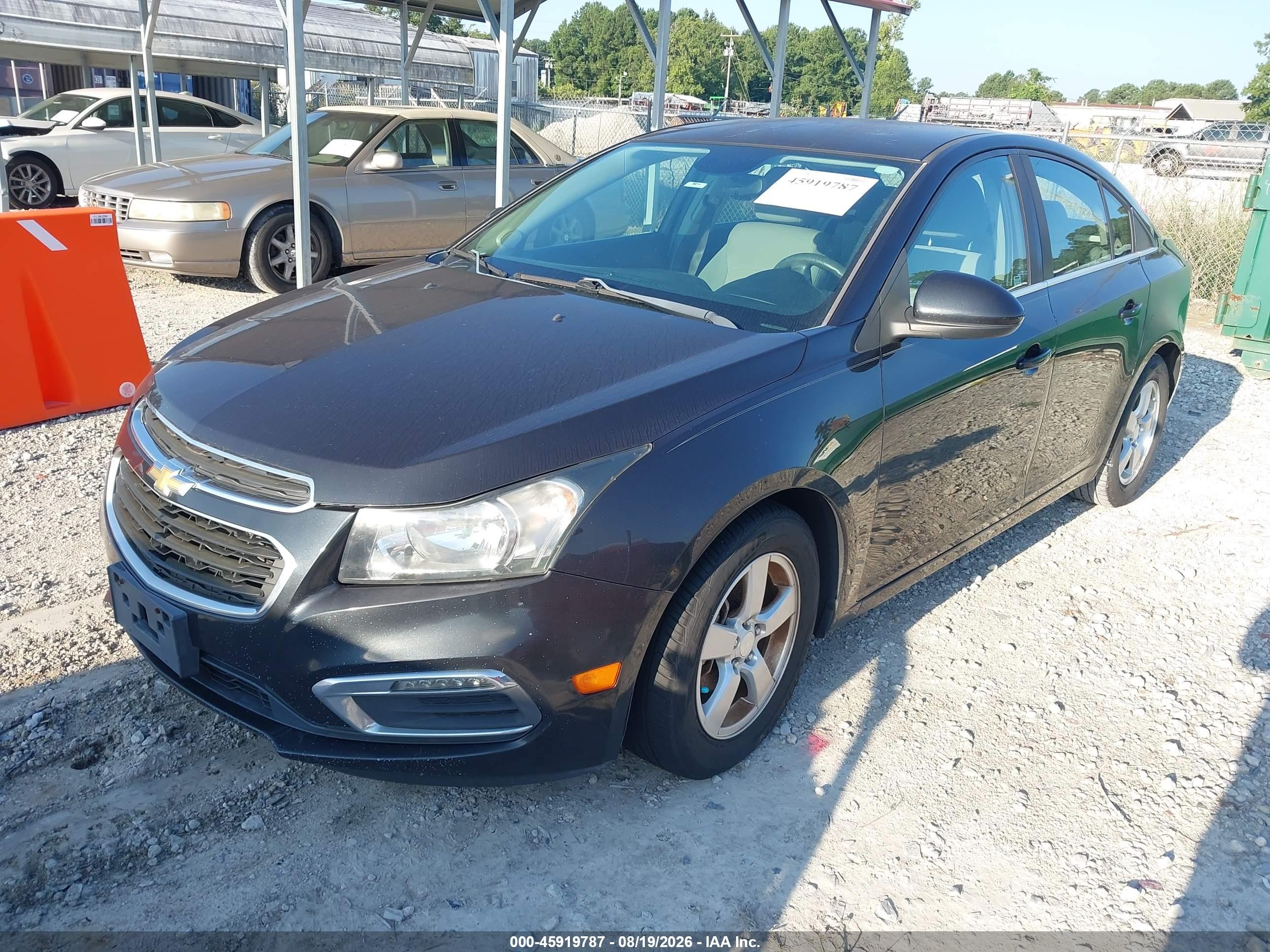 2015 Chevrolet Cruze 1lt Auto Gray vin: 1G1PC5SB9F7142759