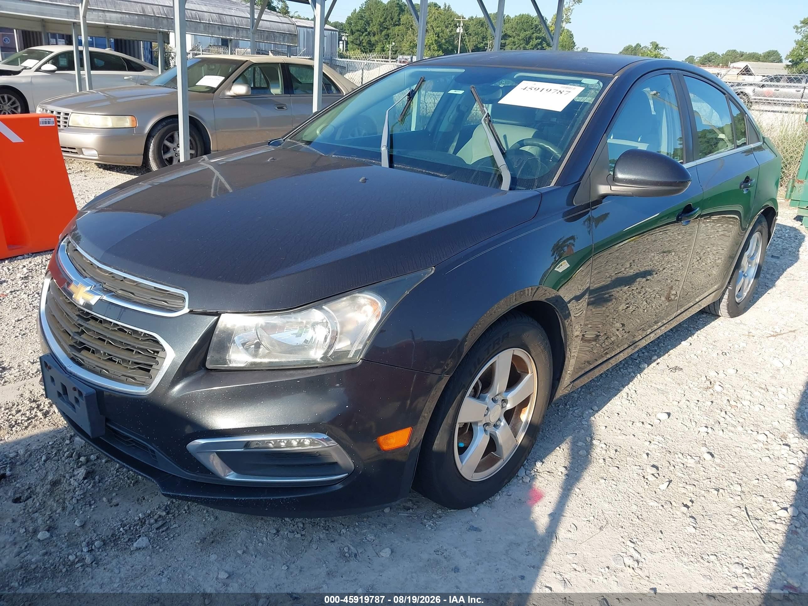 2015 Chevrolet Cruze 1lt Auto Gray vin: 1G1PC5SB9F7142759