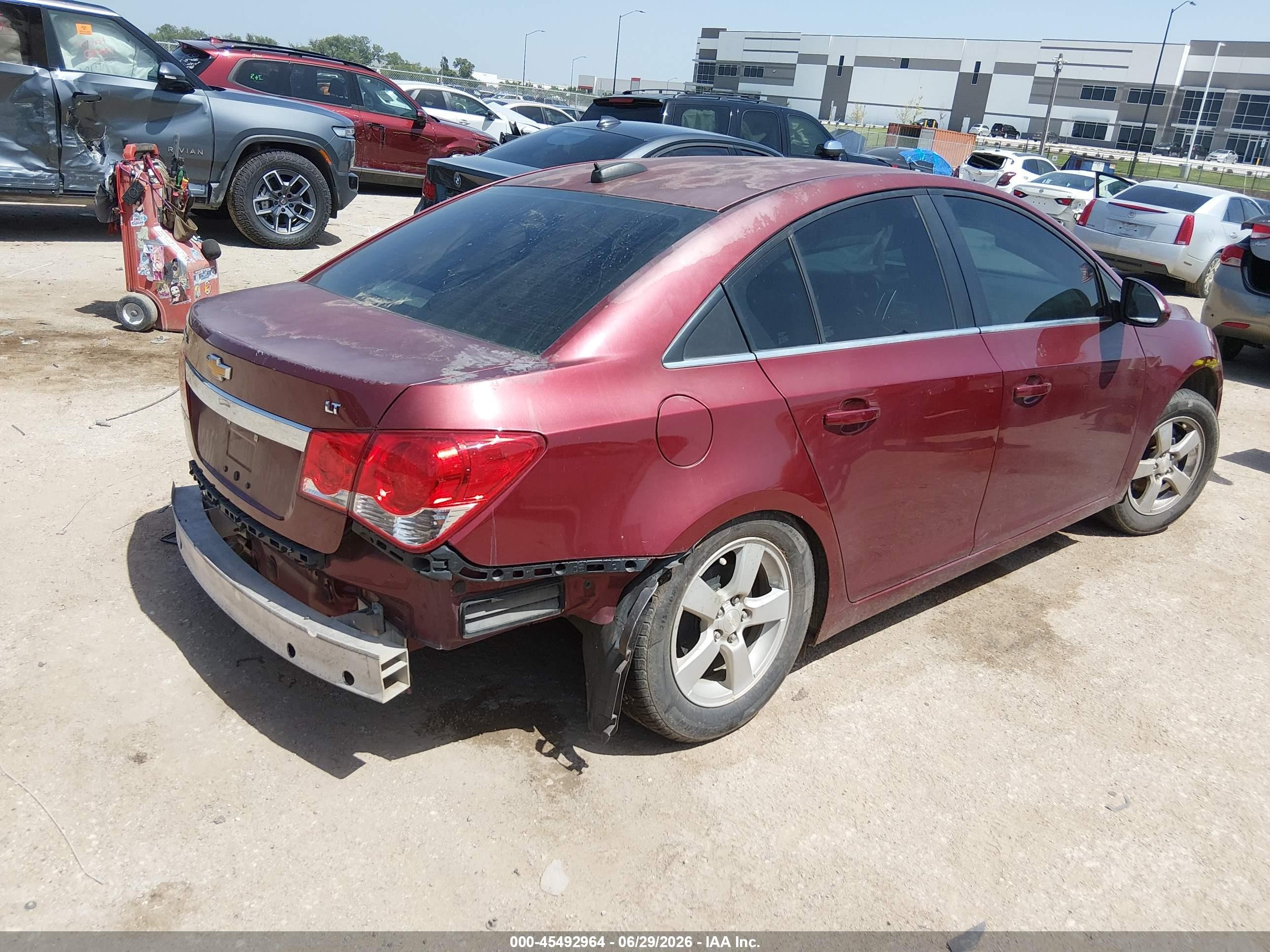 2015 Chevrolet Cruze 1lt Auto Red vin: 1G1PC5SB9F7148738