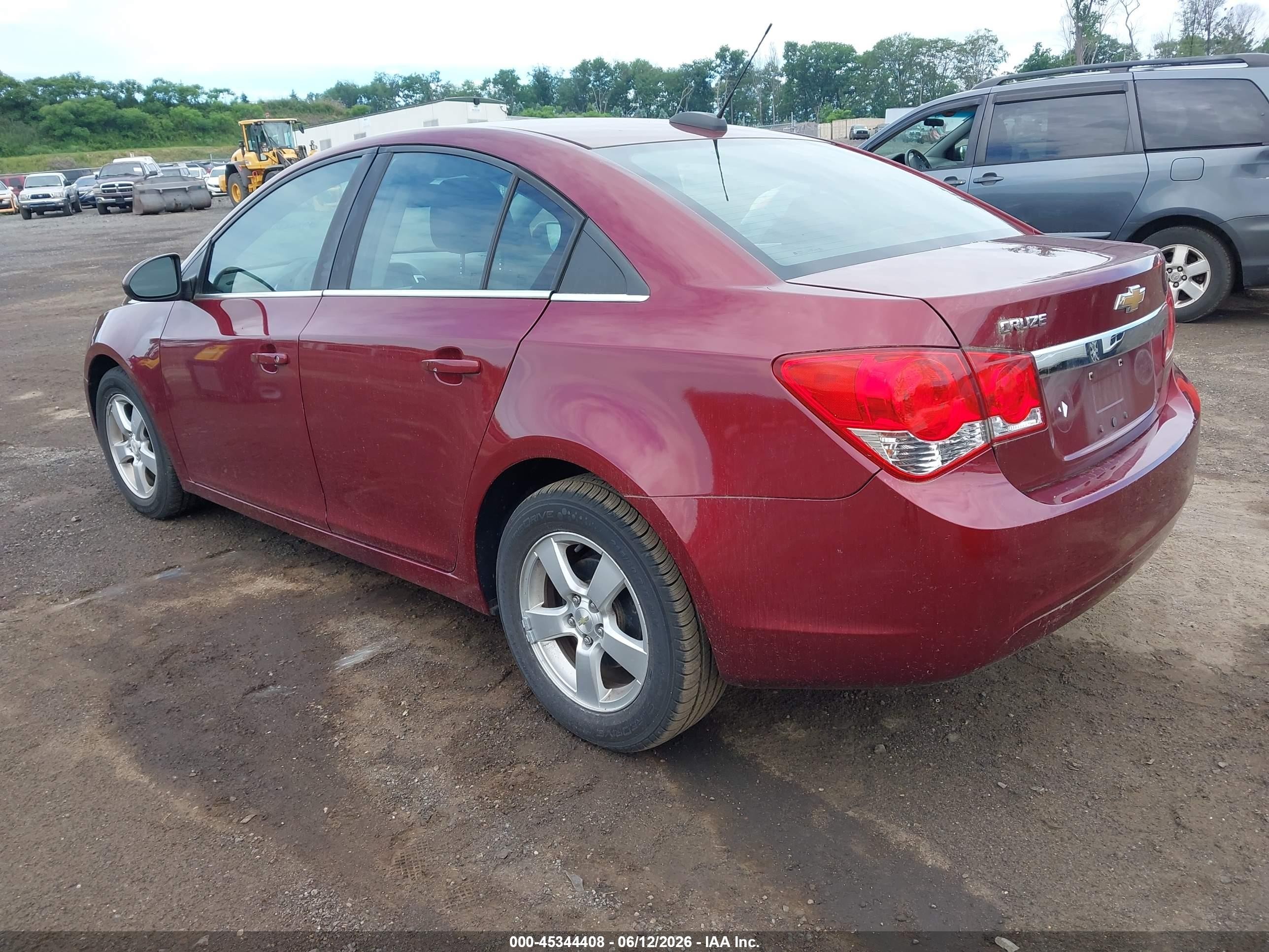 2015 Chevrolet Cruze 1lt Auto Maroon vin: 1G1PC5SB9F7160016