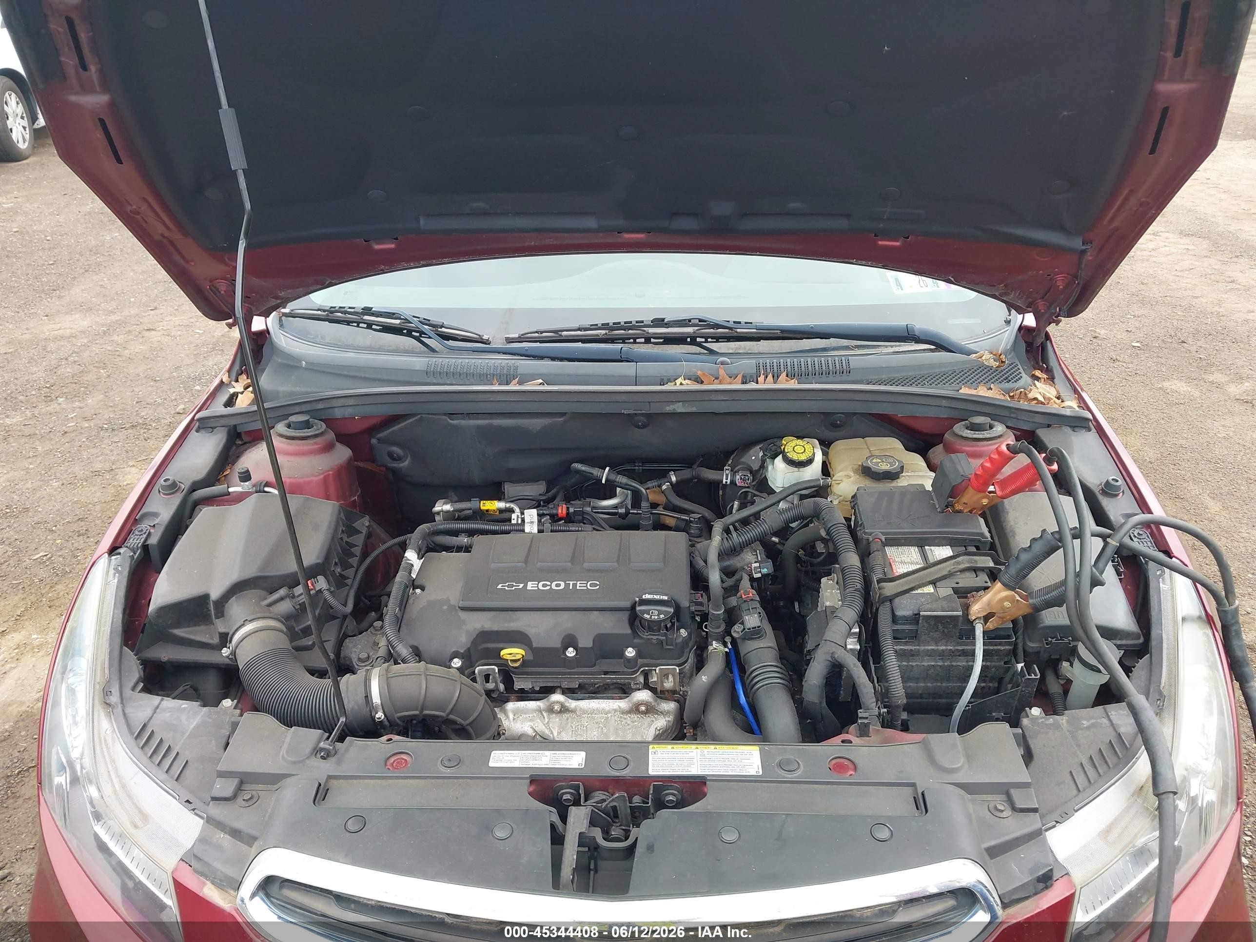 2015 Chevrolet Cruze 1lt Auto Maroon vin: 1G1PC5SB9F7160016