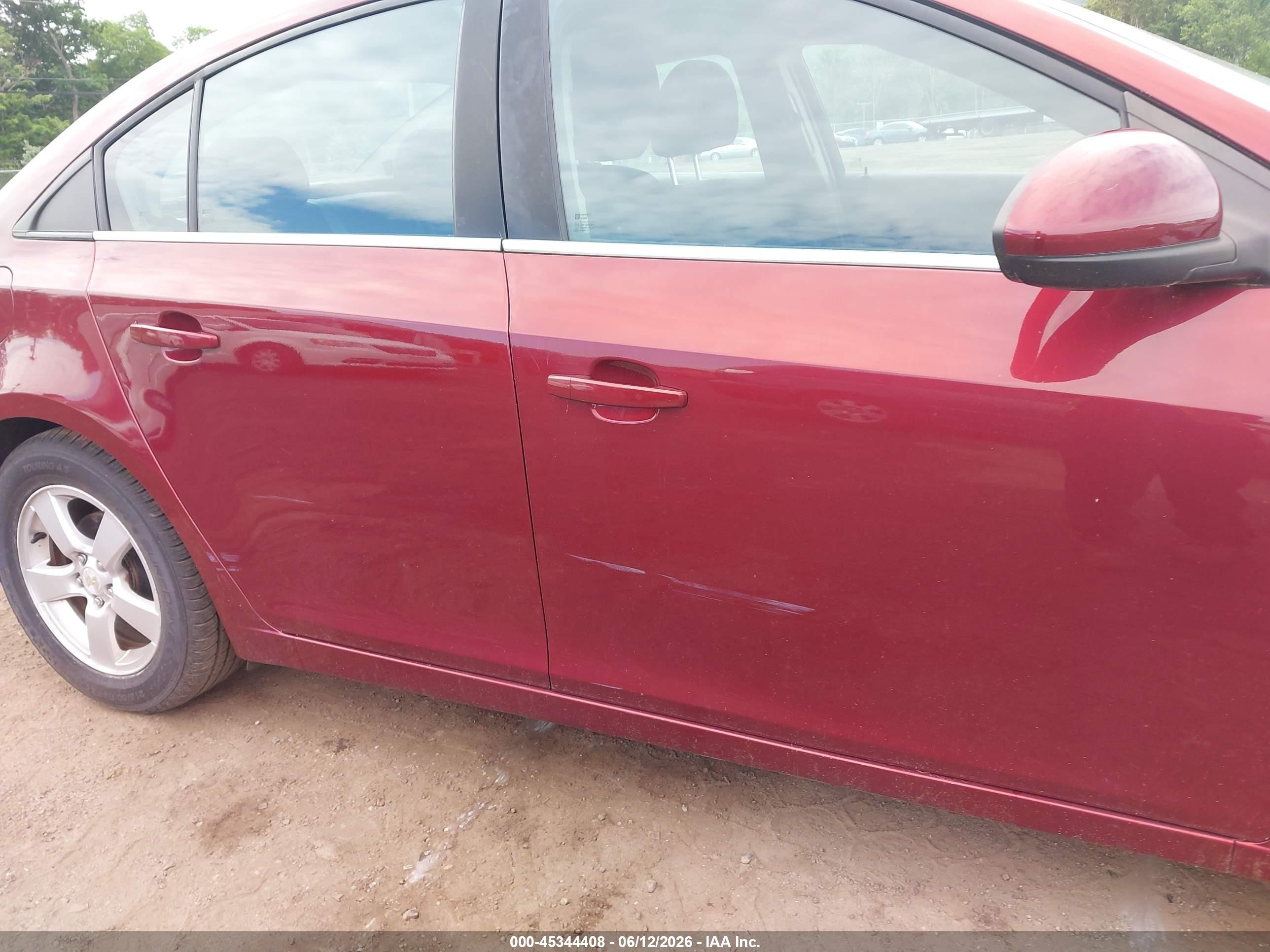 2015 Chevrolet Cruze 1lt Auto Maroon vin: 1G1PC5SB9F7160016