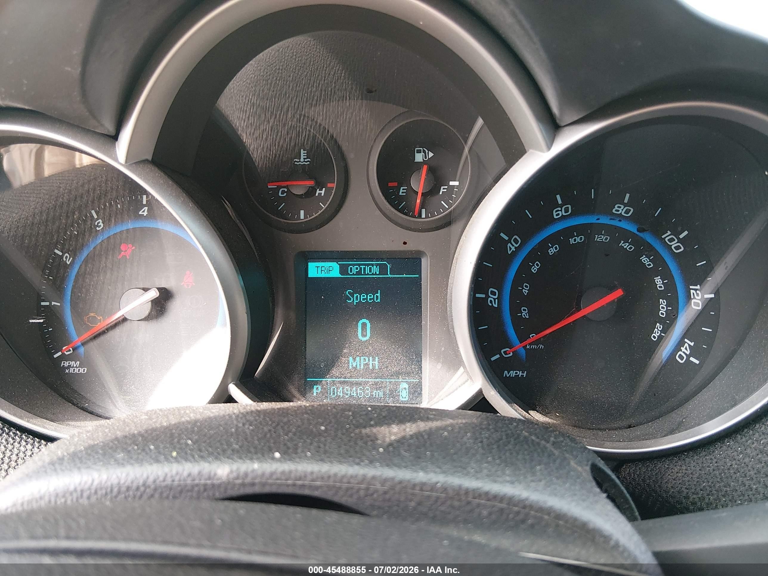 2015 Chevrolet Cruze 1lt Auto Dark Blue vin: 1G1PC5SB9F7190214