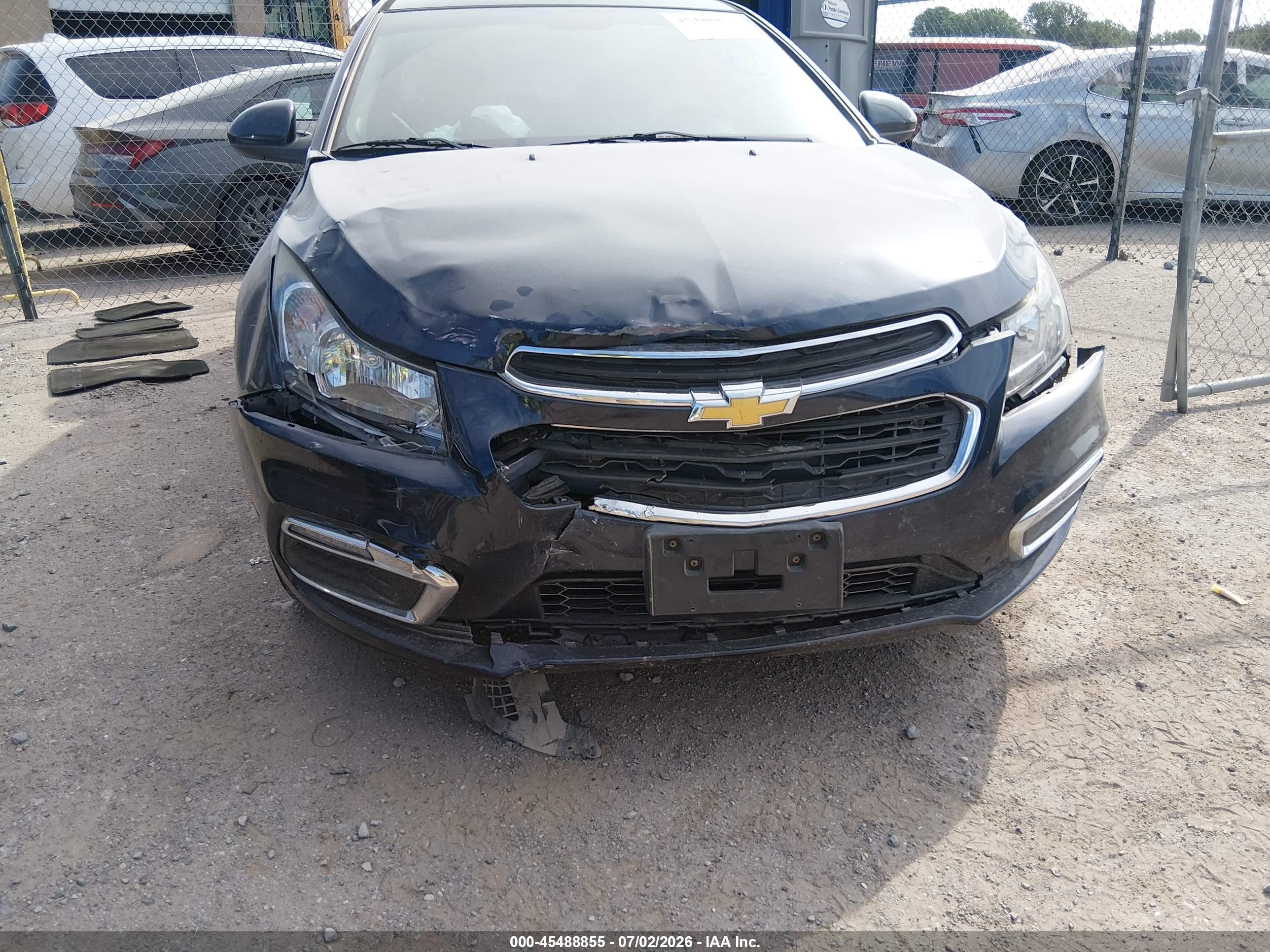 2015 Chevrolet Cruze 1lt Auto Dark Blue vin: 1G1PC5SB9F7190214
