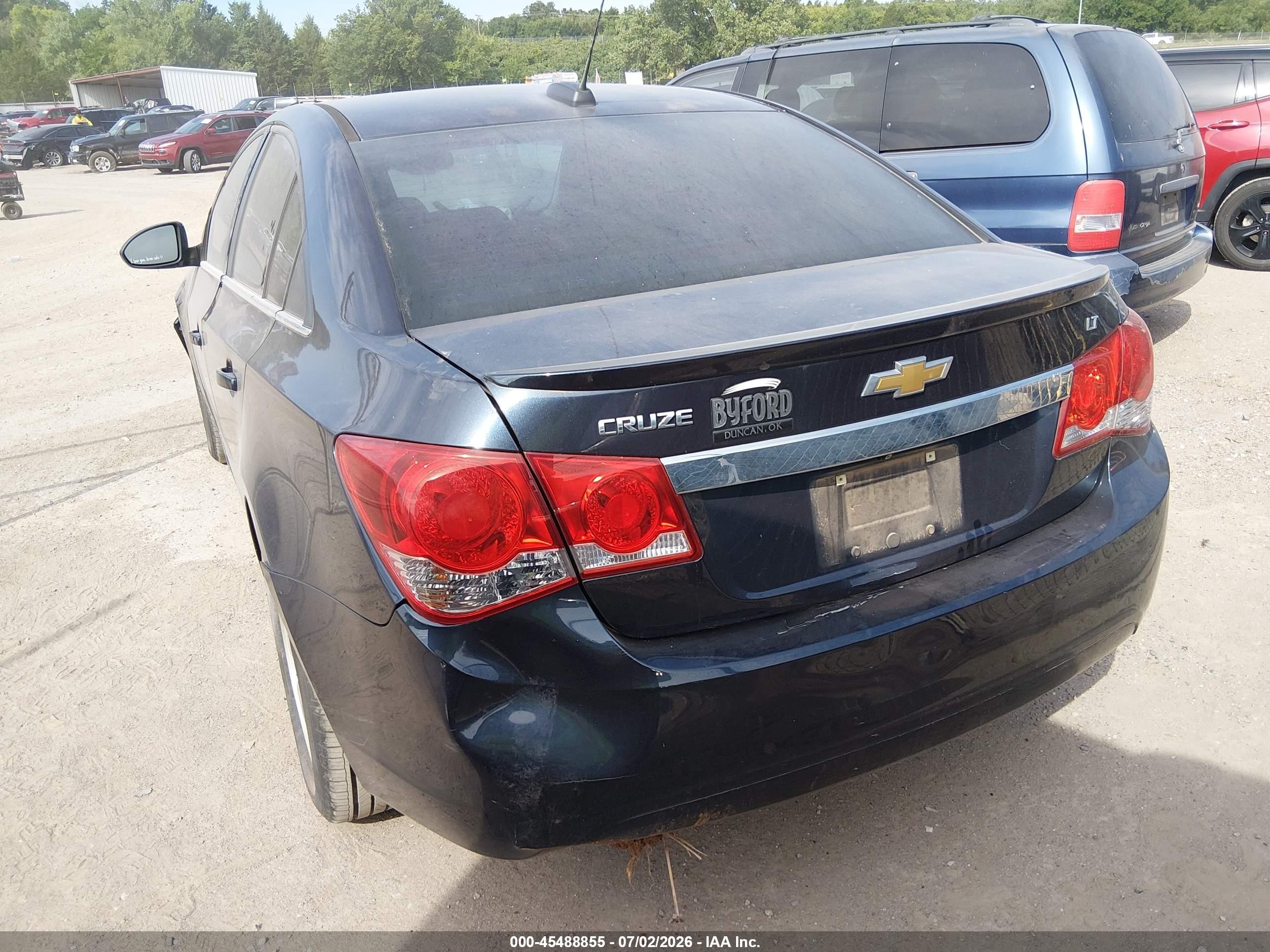 2015 Chevrolet Cruze 1lt Auto Dark Blue vin: 1G1PC5SB9F7190214