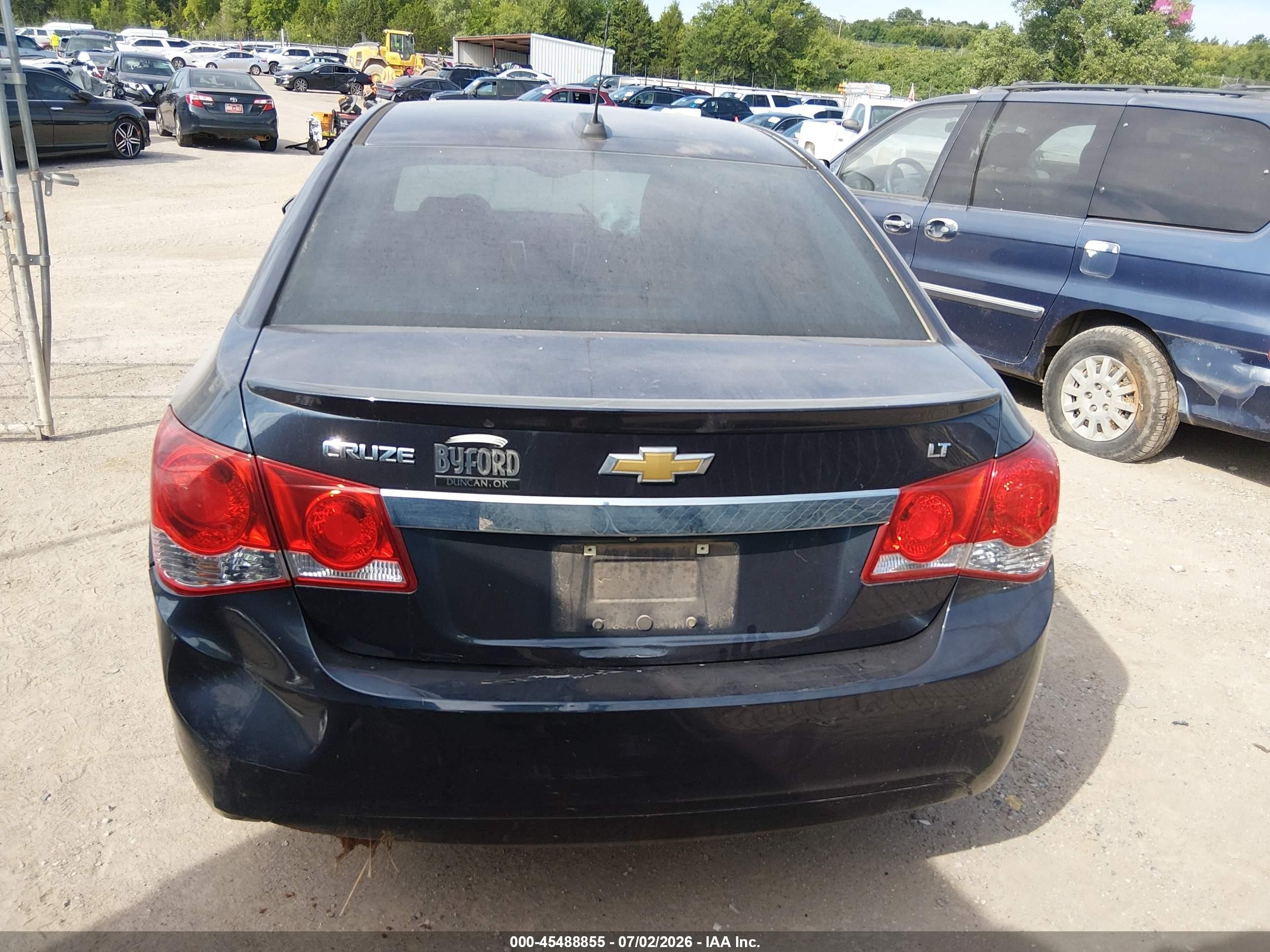 2015 Chevrolet Cruze 1lt Auto Dark Blue vin: 1G1PC5SB9F7190214
