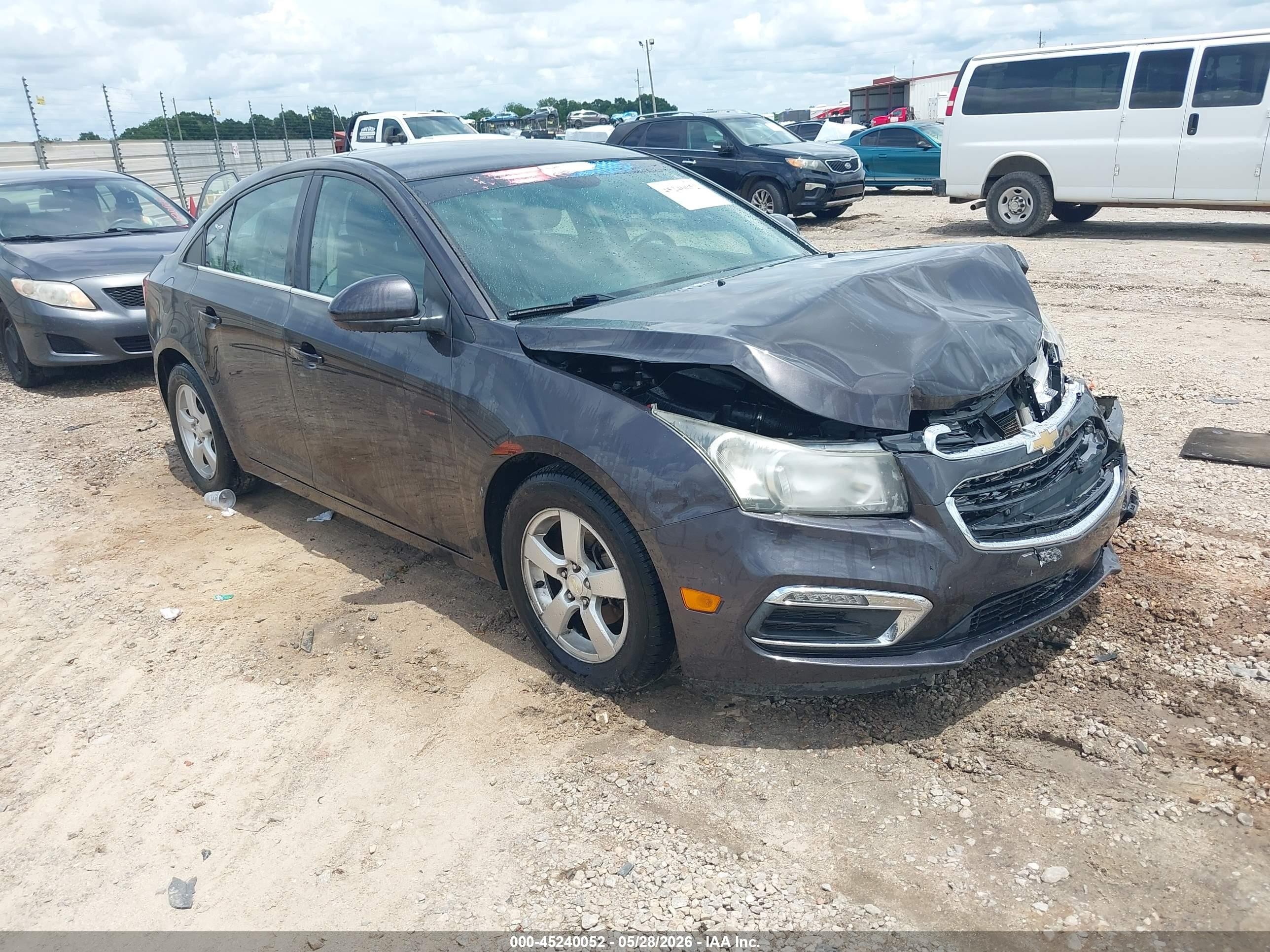 2015 Chevrolet Cruze 1lt Auto Серый vin: 1G1PC5SB9F7192450