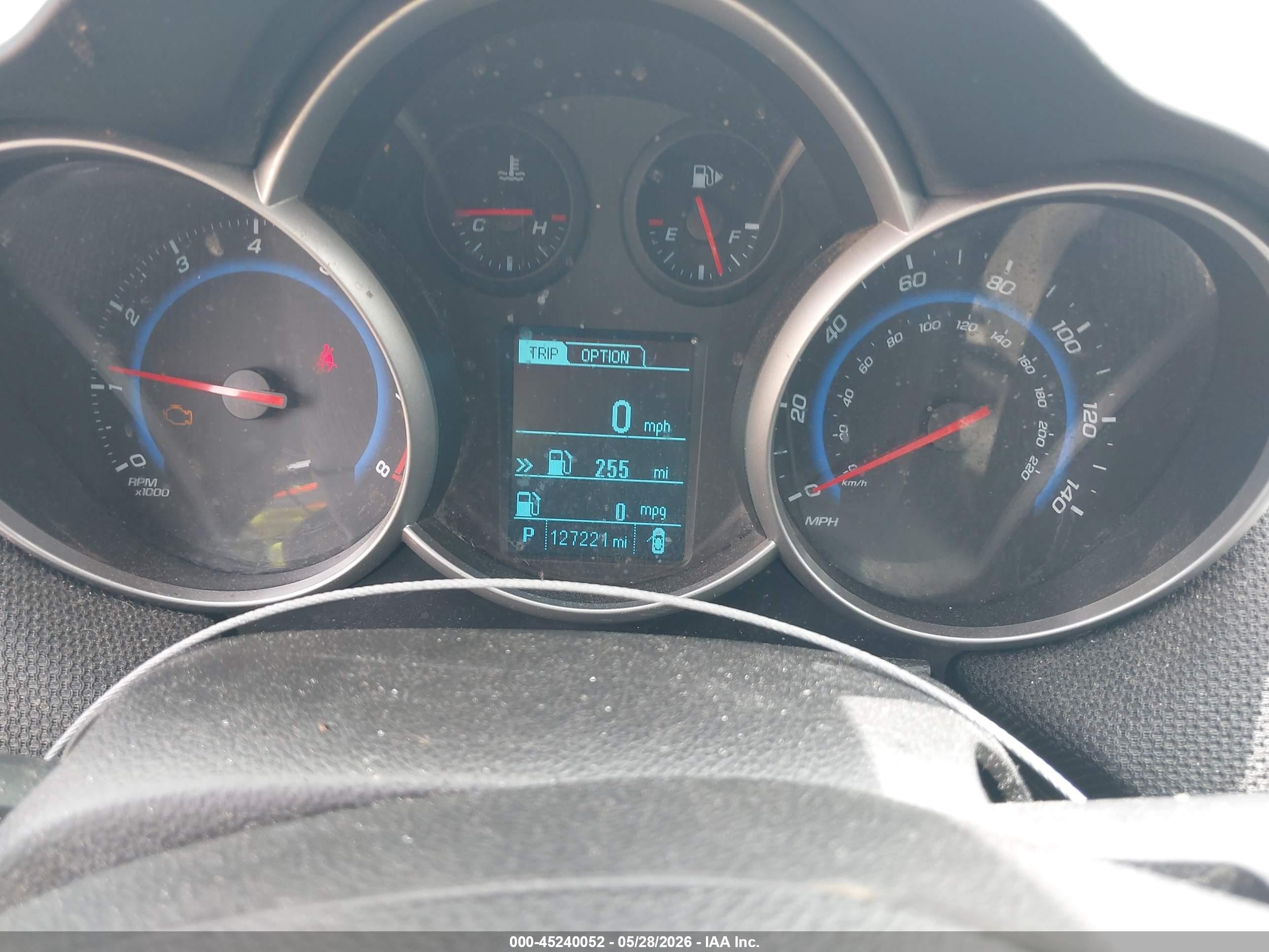 2015 Chevrolet Cruze 1lt Auto Gray vin: 1G1PC5SB9F7192450