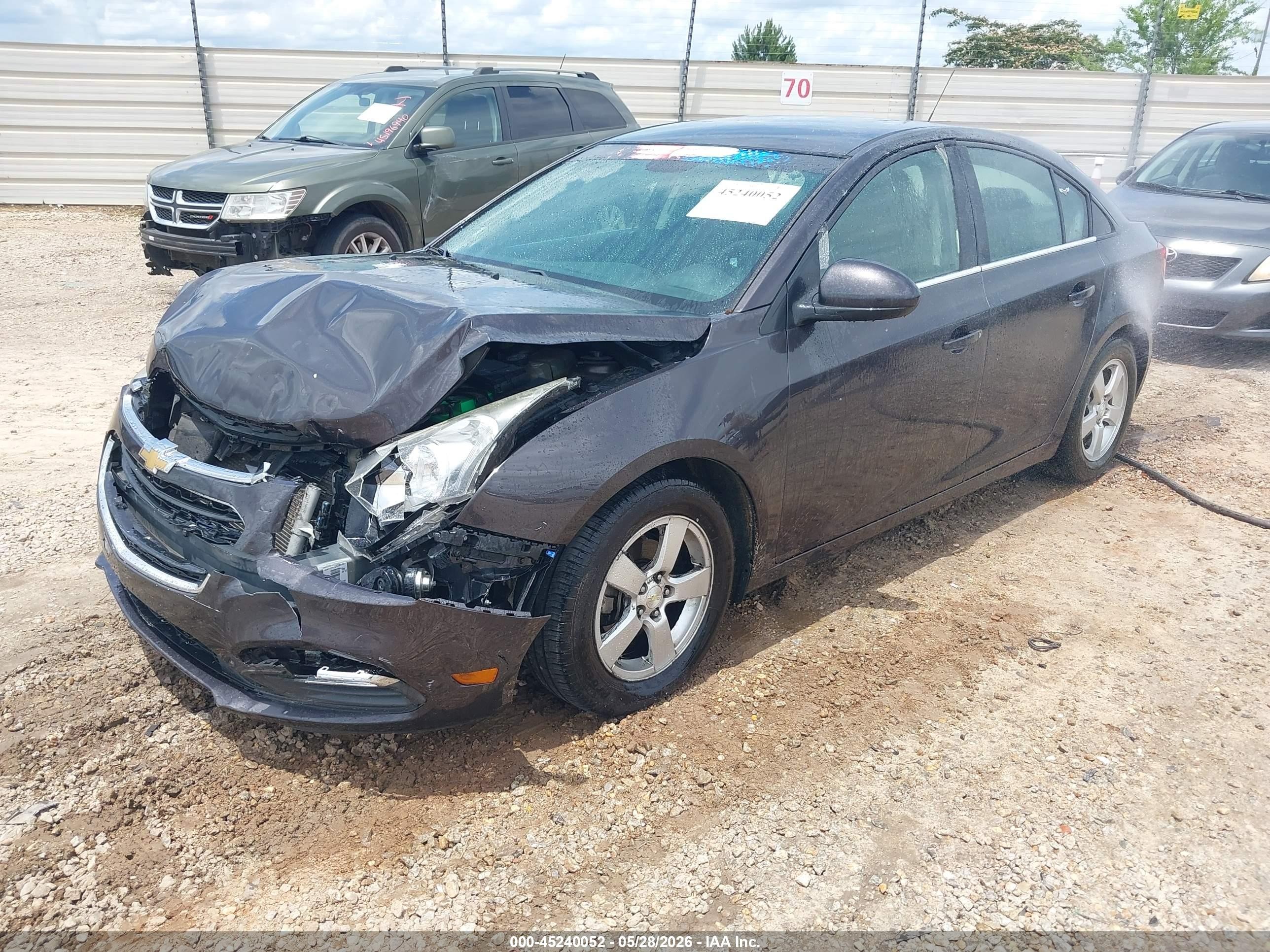 2015 Chevrolet Cruze 1lt Auto Gray vin: 1G1PC5SB9F7192450