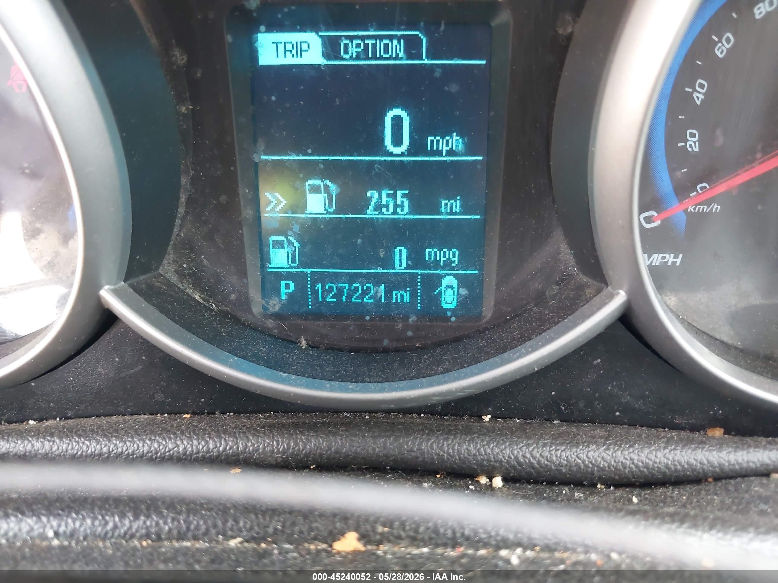 2015 Chevrolet Cruze 1lt Auto Gray vin: 1G1PC5SB9F7192450