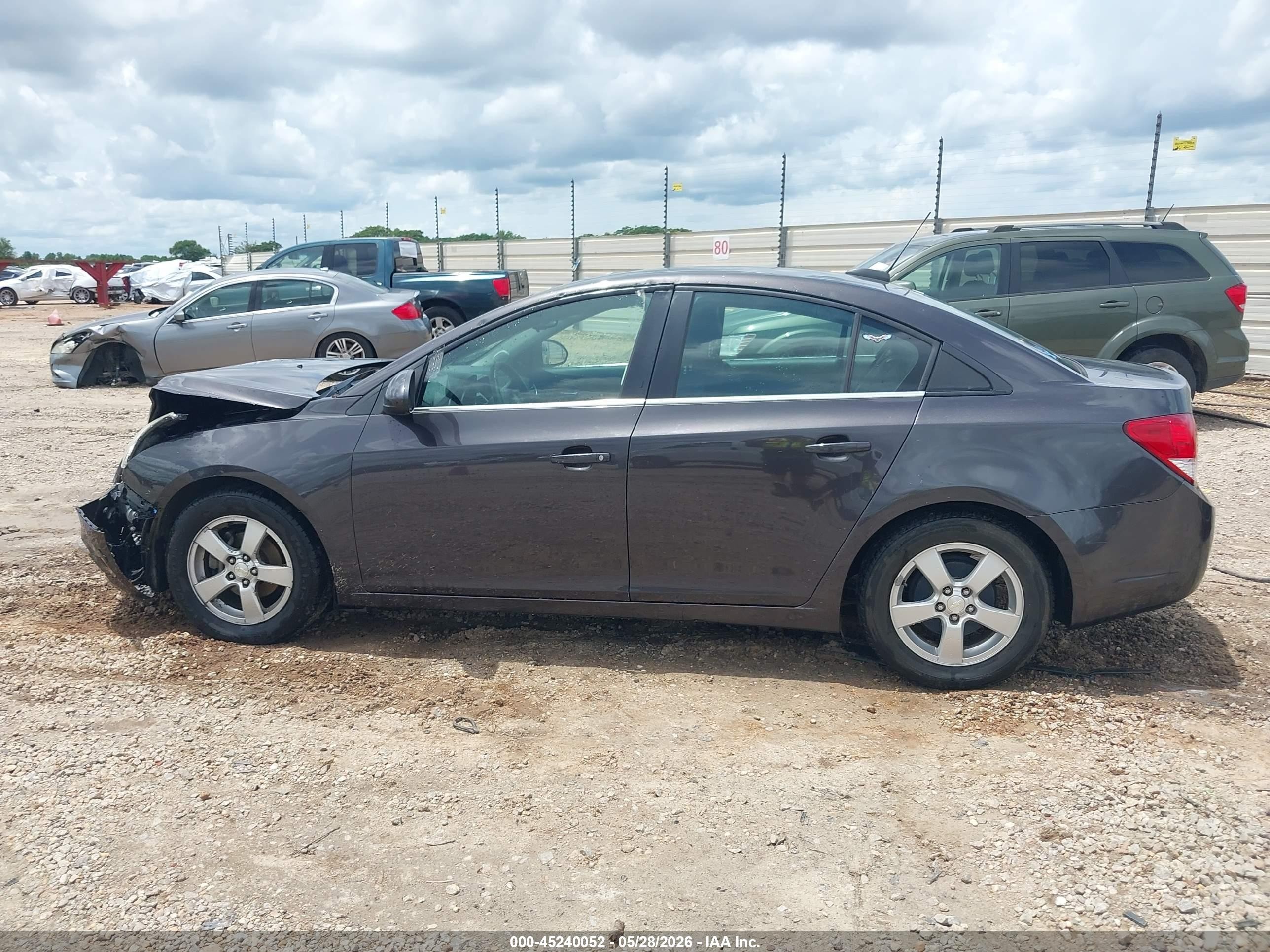 2015 Chevrolet Cruze 1lt Auto Gray vin: 1G1PC5SB9F7192450