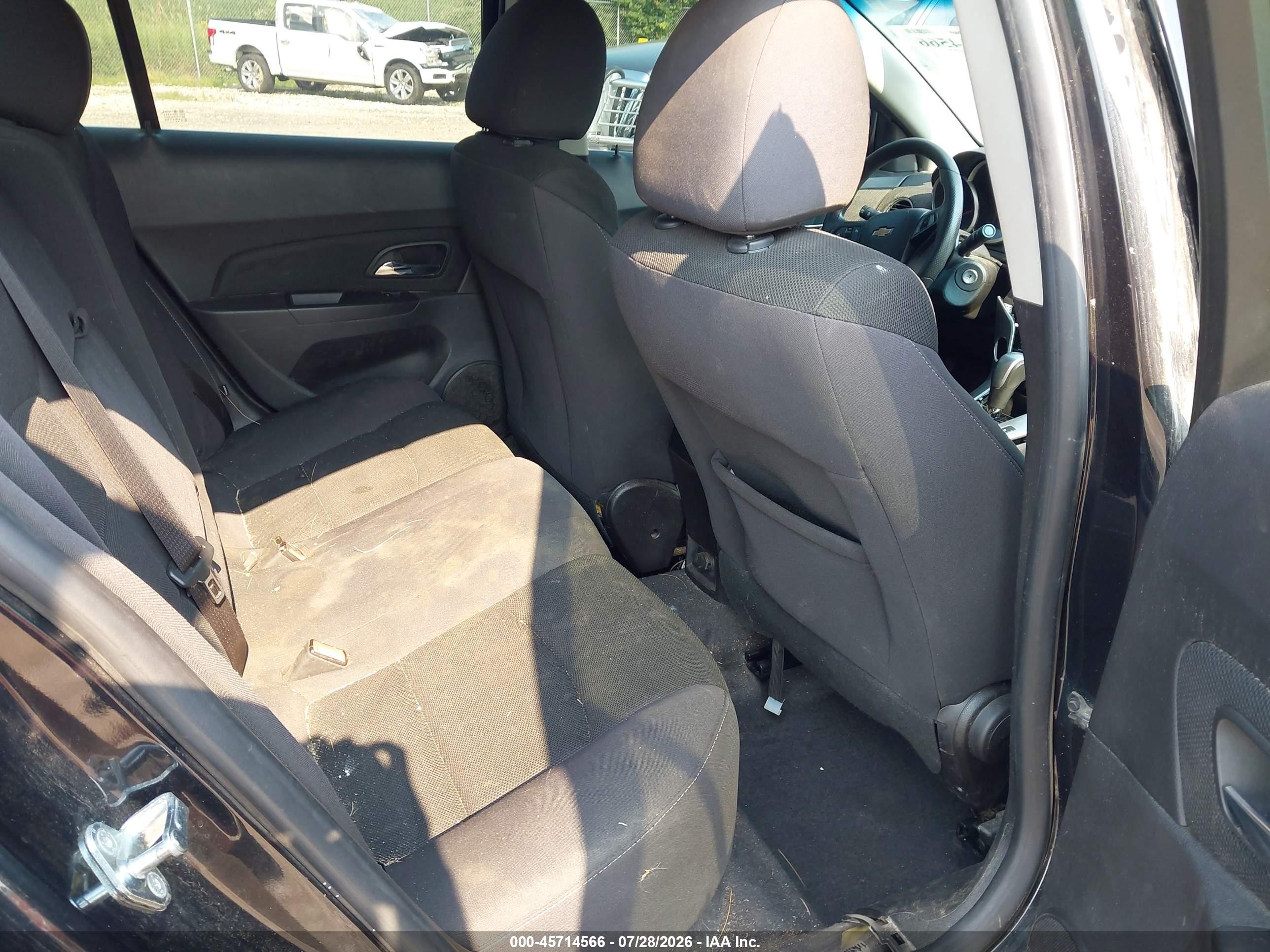2015 Chevrolet Cruze 1lt Auto Black vin: 1G1PC5SB9F7203186
