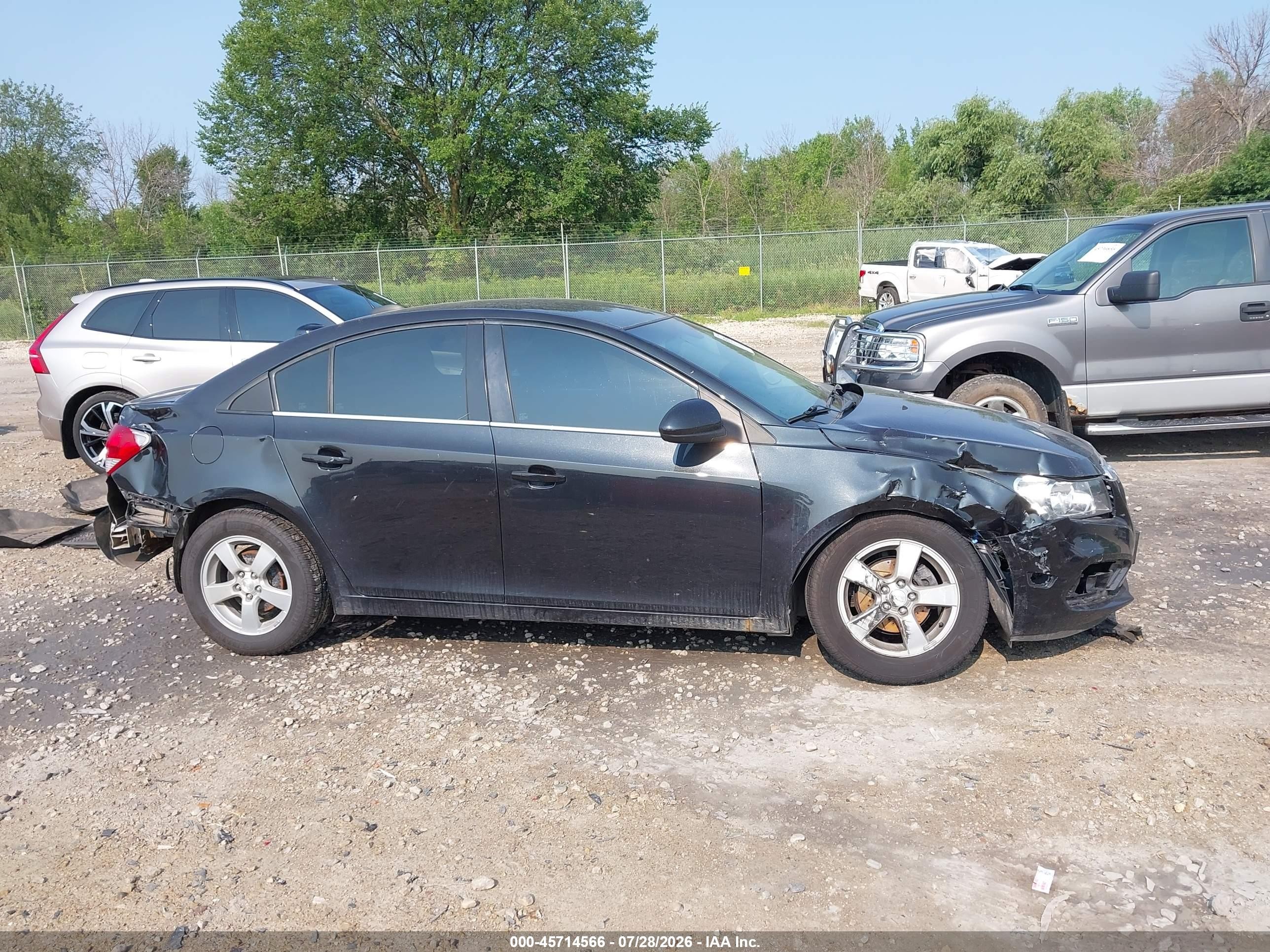 2015 Chevrolet Cruze 1lt Auto Black vin: 1G1PC5SB9F7203186
