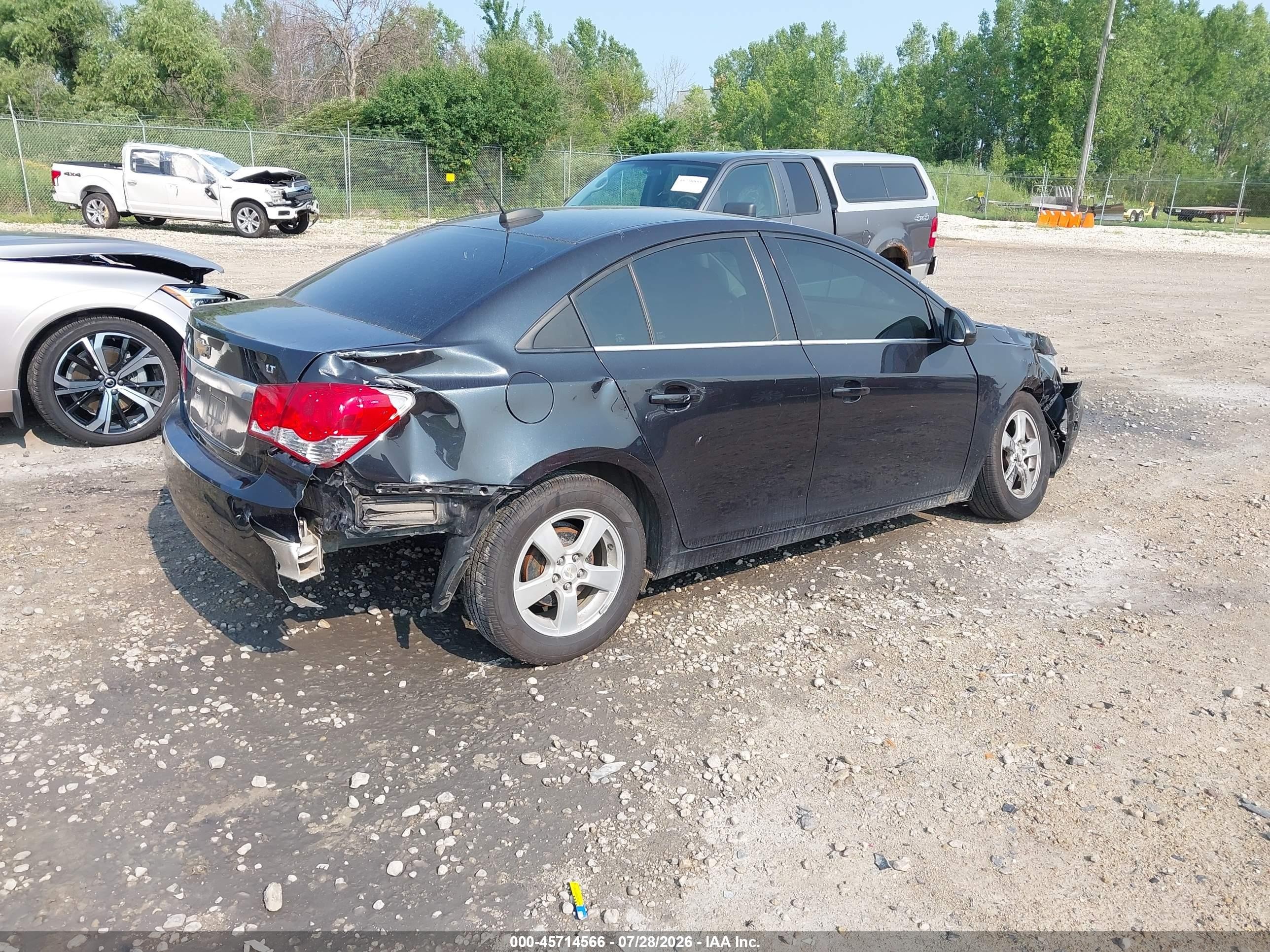 2015 Chevrolet Cruze 1lt Auto Black vin: 1G1PC5SB9F7203186