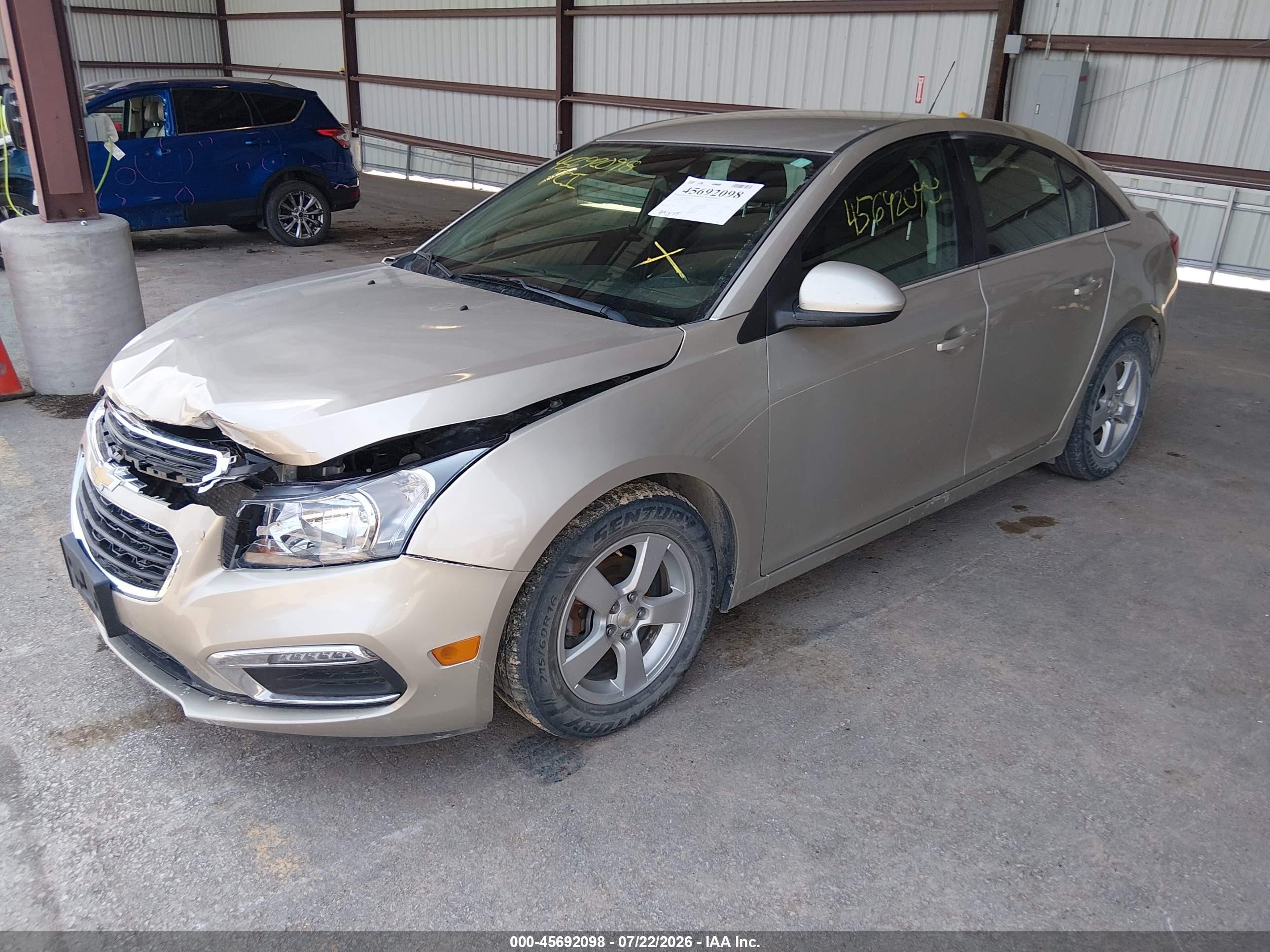 2015 Chevrolet Cruze 1lt Auto Gold vin: 1G1PC5SB9F7213104