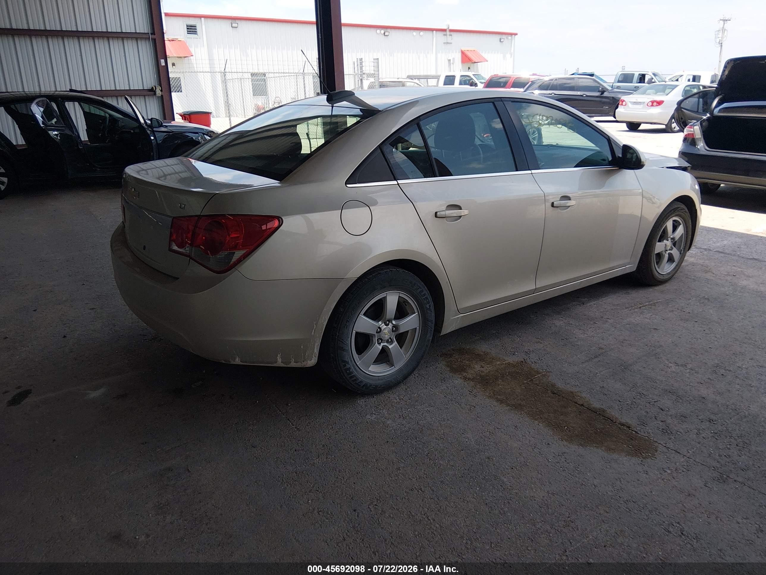 2015 Chevrolet Cruze 1lt Auto Gold vin: 1G1PC5SB9F7213104