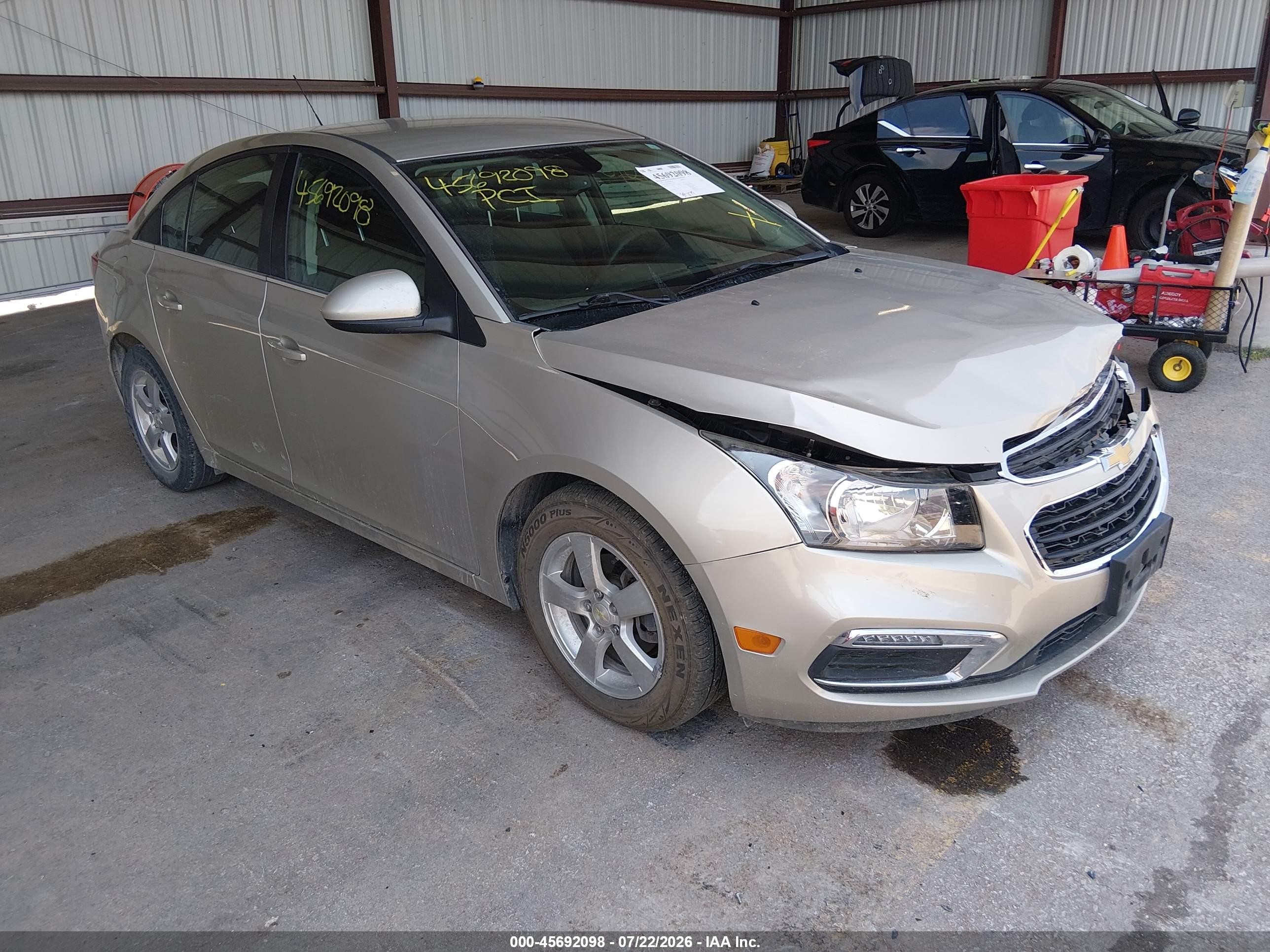 2015 Chevrolet Cruze 1lt Auto Gold vin: 1G1PC5SB9F7213104