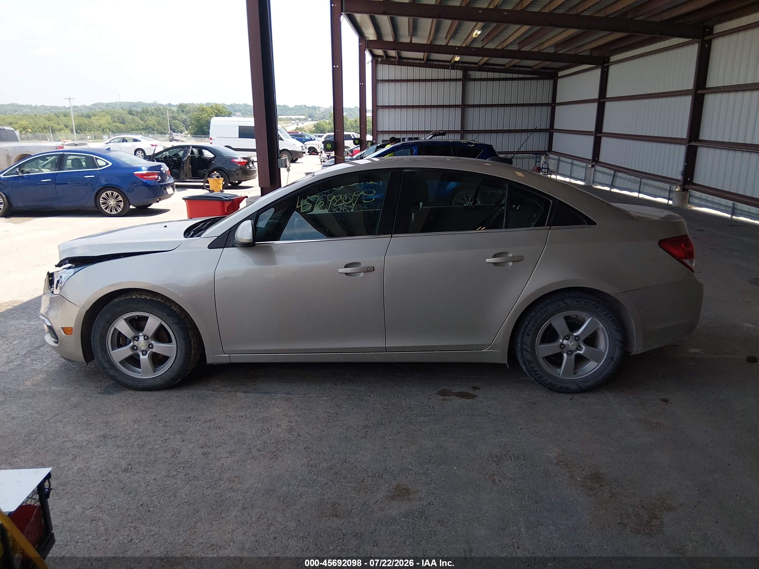 2015 Chevrolet Cruze 1lt Auto Gold vin: 1G1PC5SB9F7213104
