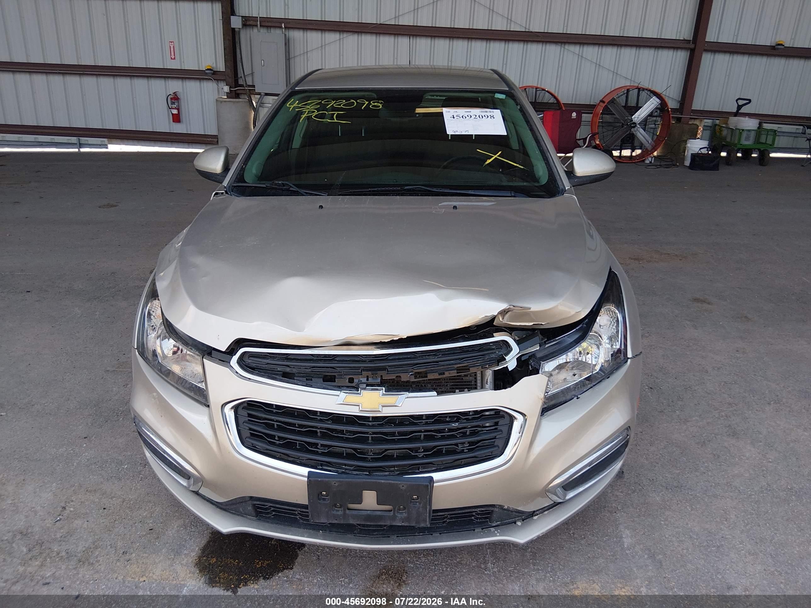 2015 Chevrolet Cruze 1lt Auto Gold vin: 1G1PC5SB9F7213104