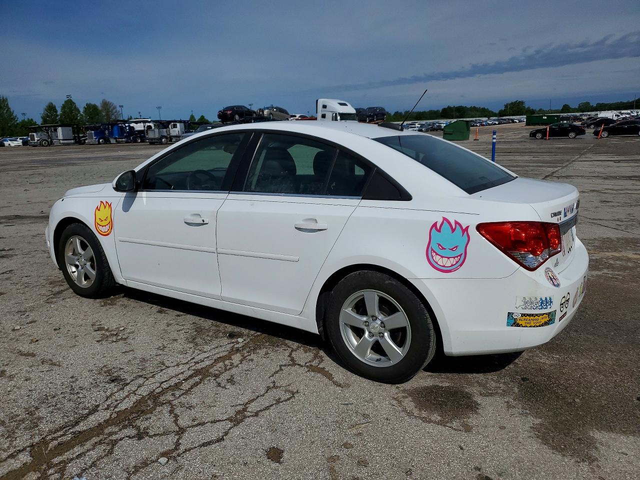 2015 Chevrolet Cruze Lt White vin: 1G1PC5SB9F7220389