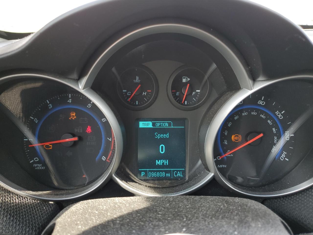 2015 Chevrolet Cruze Lt White vin: 1G1PC5SB9F7220389 Damage: Warning Light - Engine, On, Unacceptable