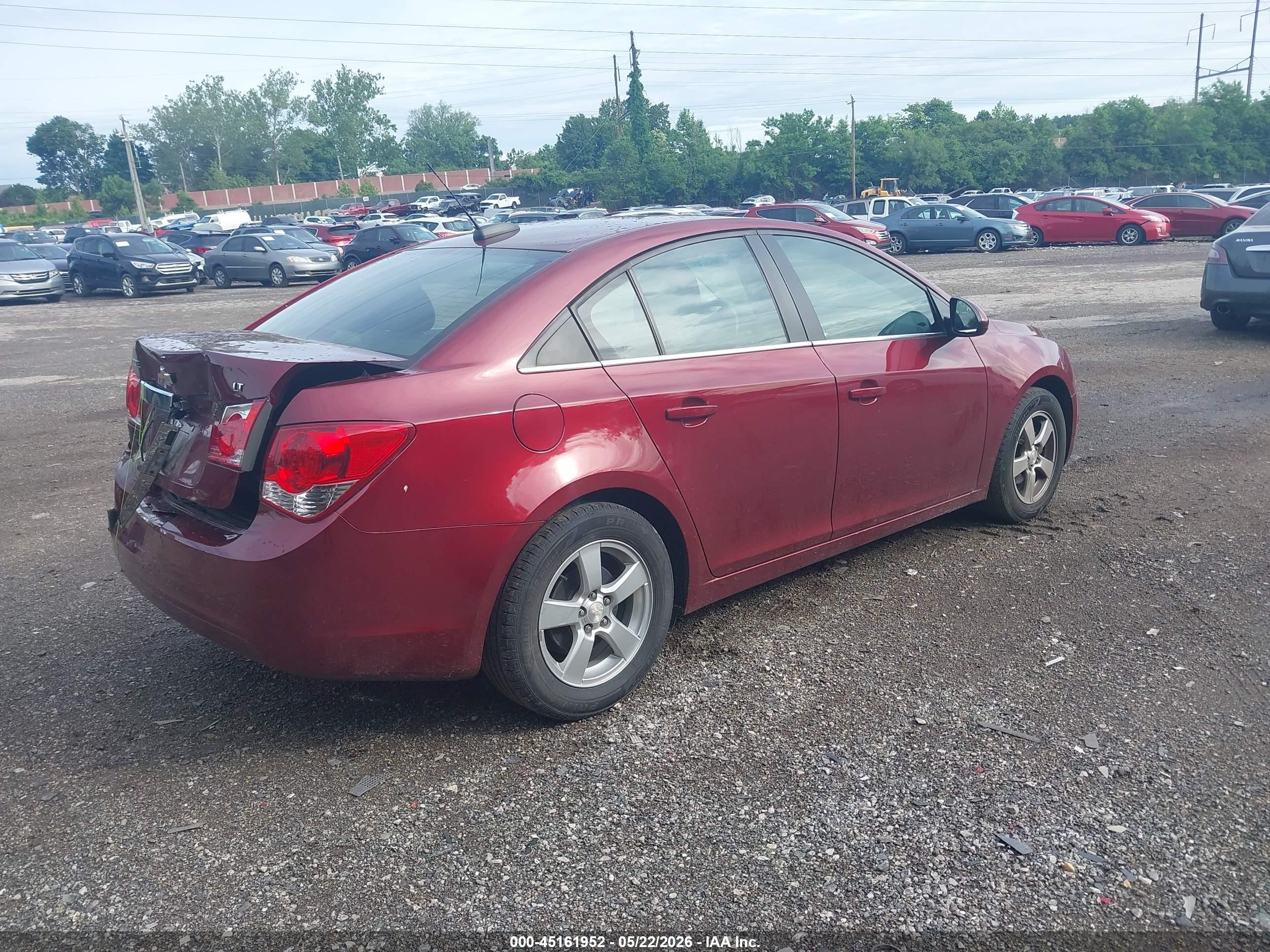 2015 Chevrolet Cruze 1lt Auto Burgundy vin: 1G1PC5SB9F7265123