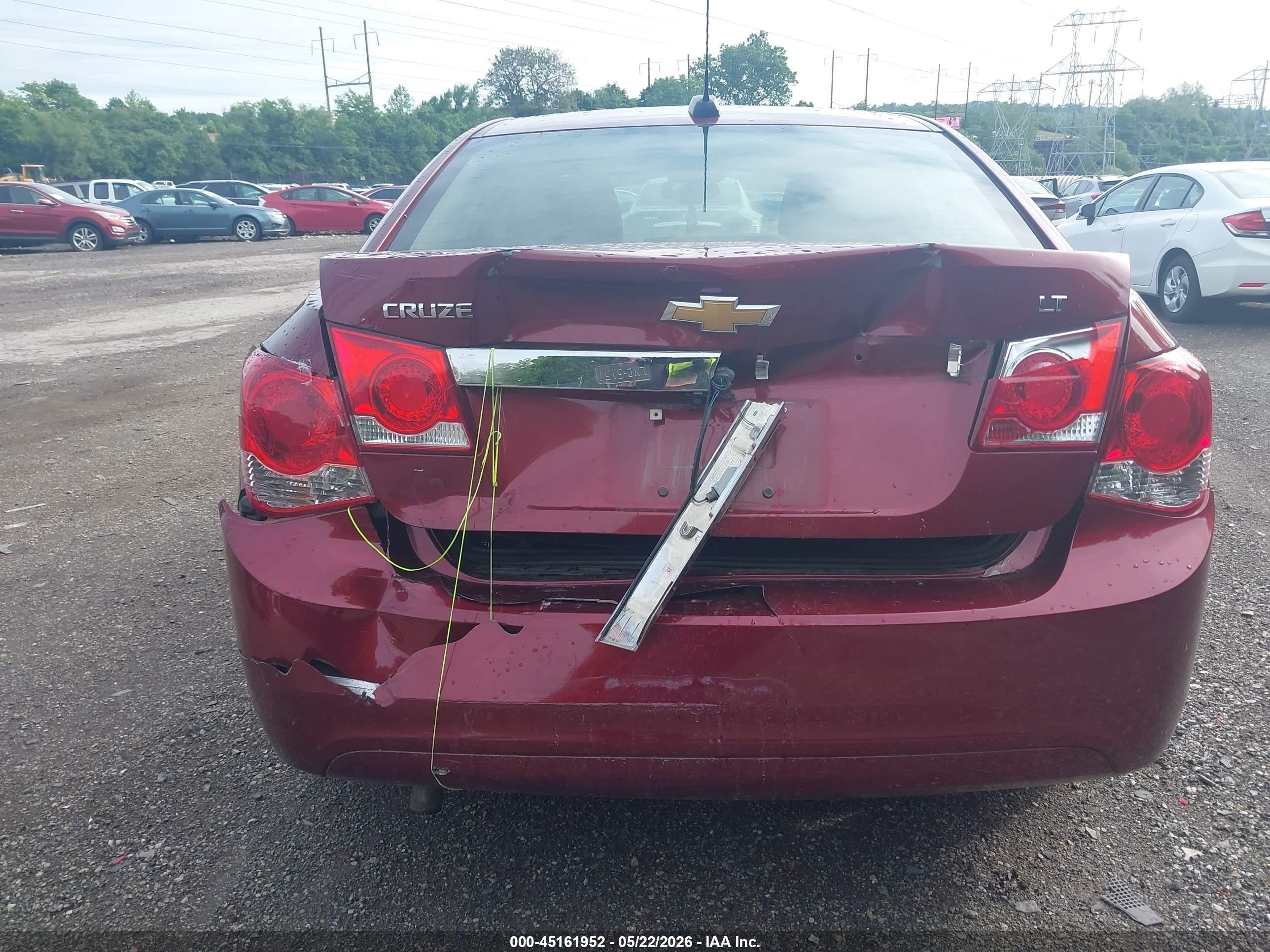 2015 Chevrolet Cruze 1lt Auto Burgundy vin: 1G1PC5SB9F7265123