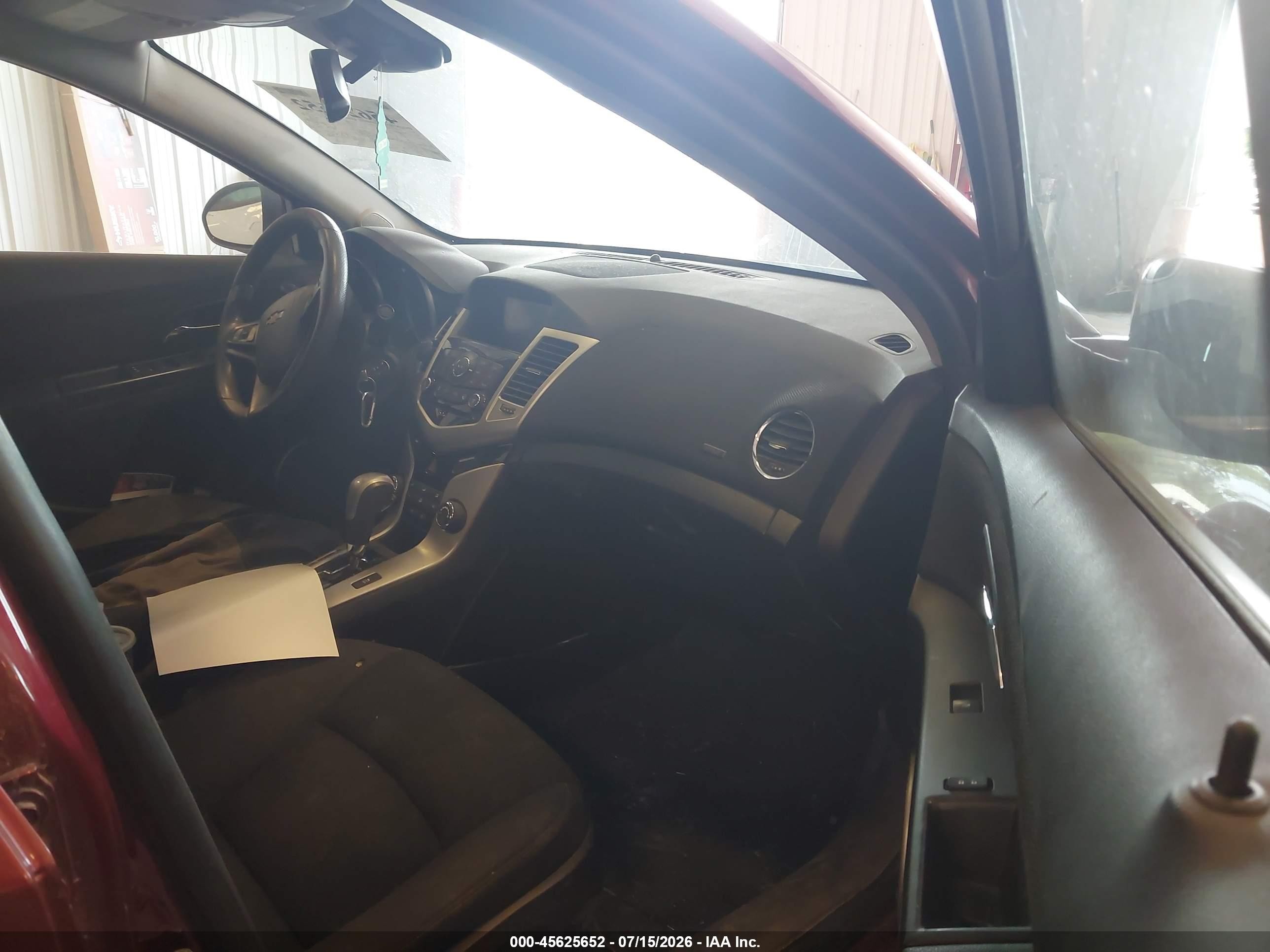 2015 Chevrolet Cruze 1lt Auto Maroon vin: 1G1PC5SB9F7287137