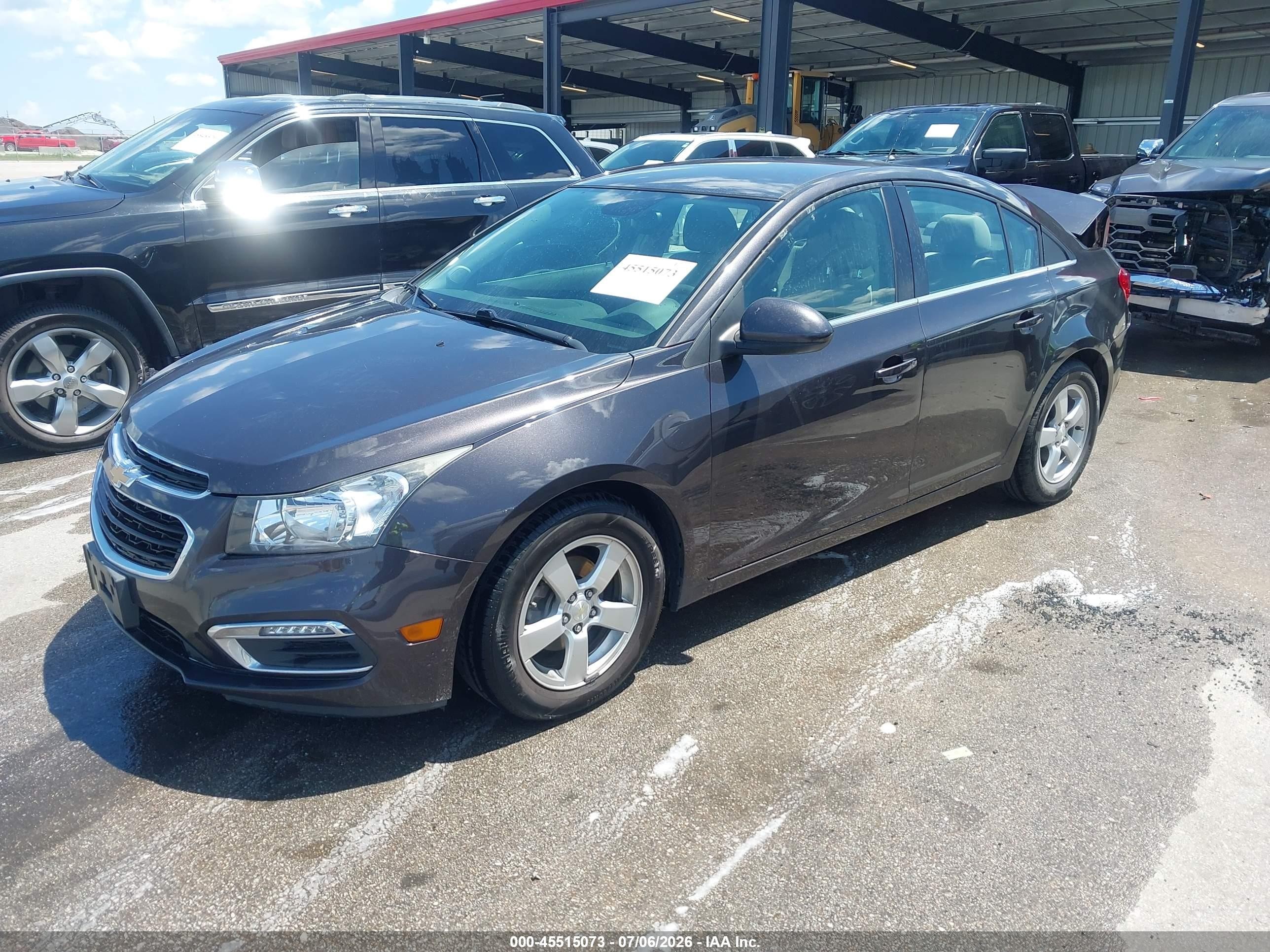 2015 Chevrolet Cruze 1lt Auto Gray vin: 1G1PC5SB9F7293309