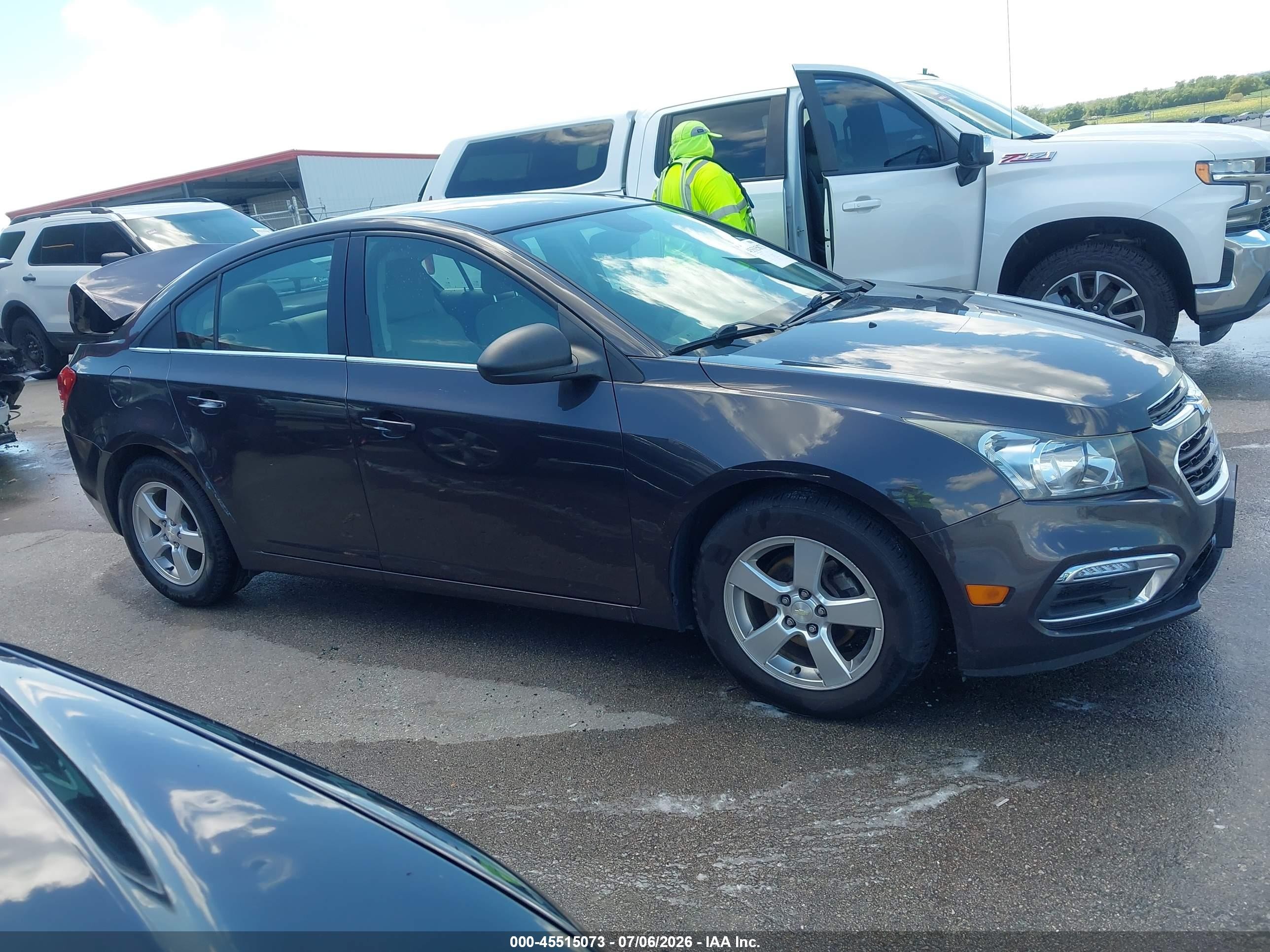 2015 Chevrolet Cruze 1lt Auto Gray vin: 1G1PC5SB9F7293309