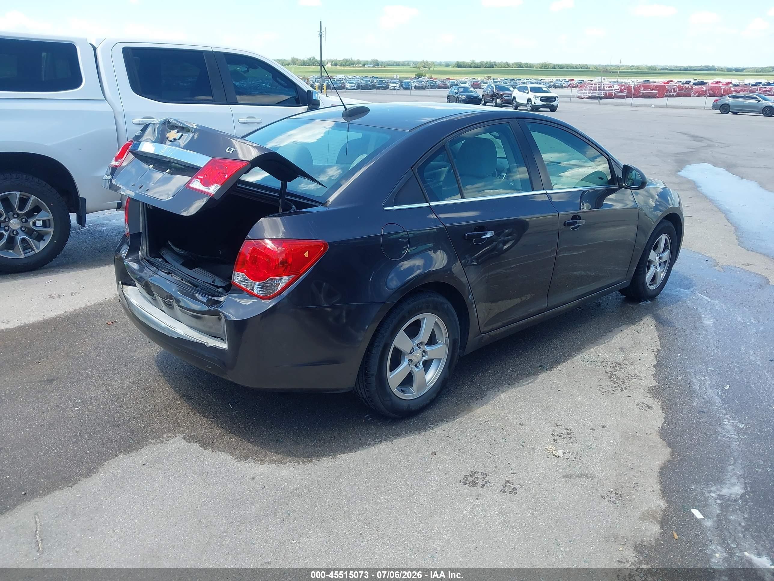 2015 Chevrolet Cruze 1lt Auto Gray vin: 1G1PC5SB9F7293309