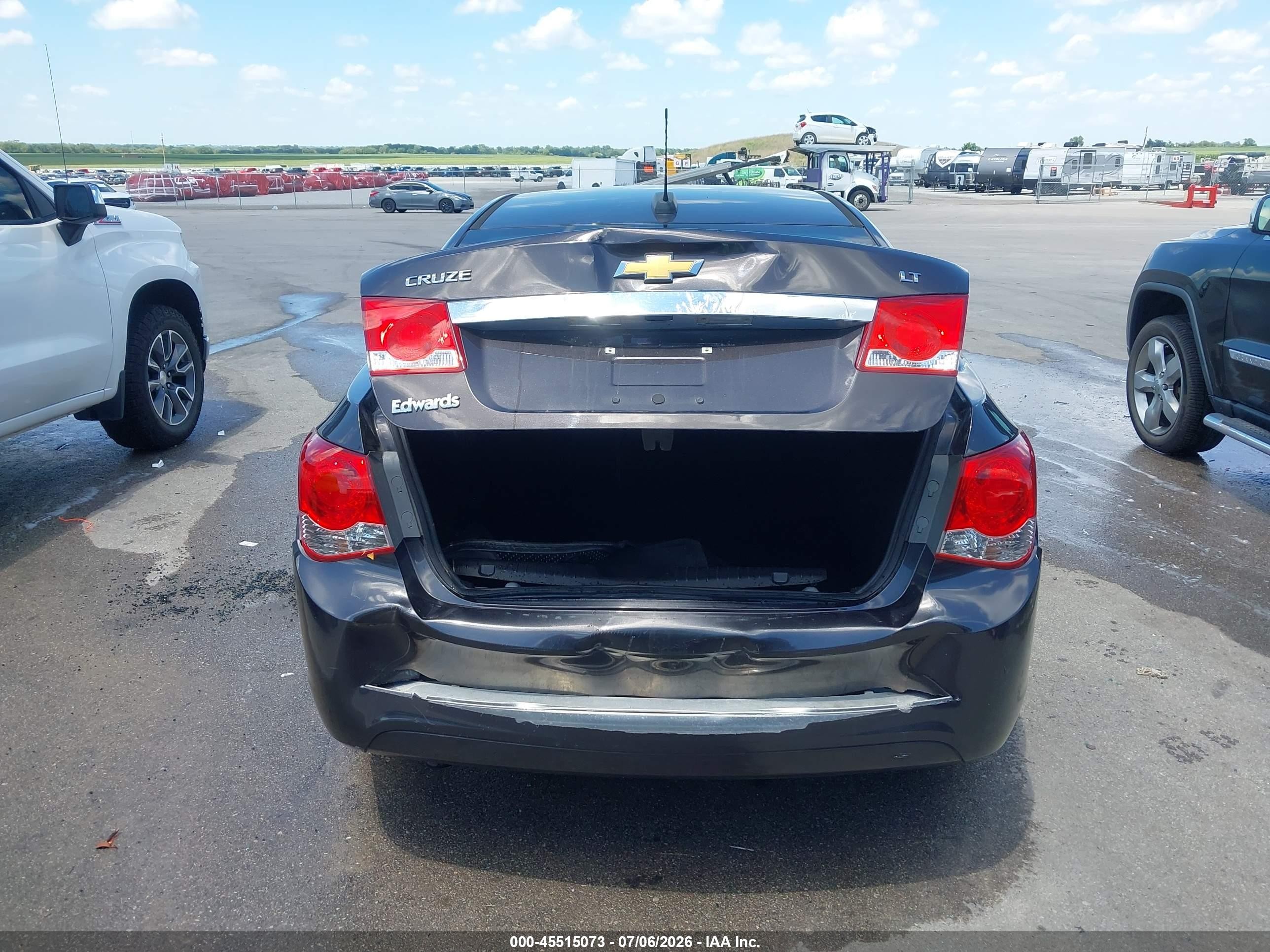 2015 Chevrolet Cruze 1lt Auto Gray vin: 1G1PC5SB9F7293309